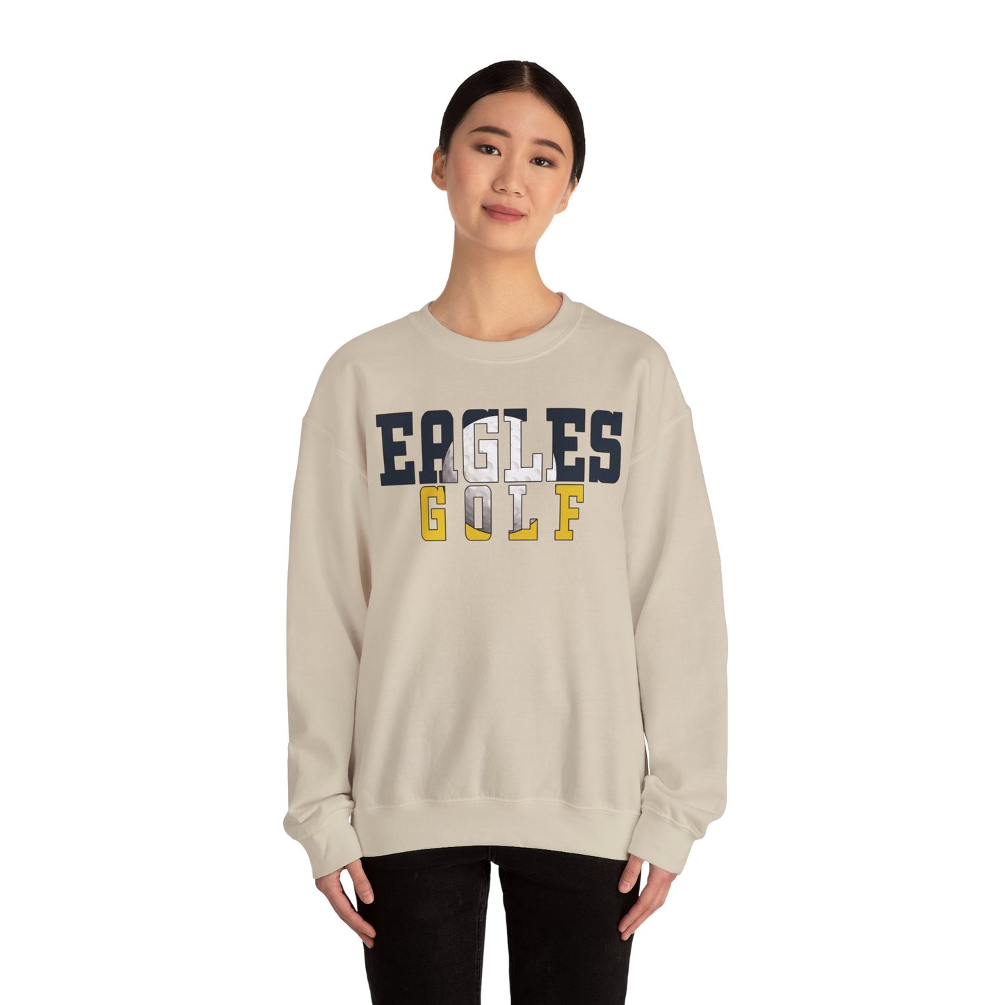 Gold Cutout - Gildan Unisex Heavy Blend™ Crewneck Sweatshirt