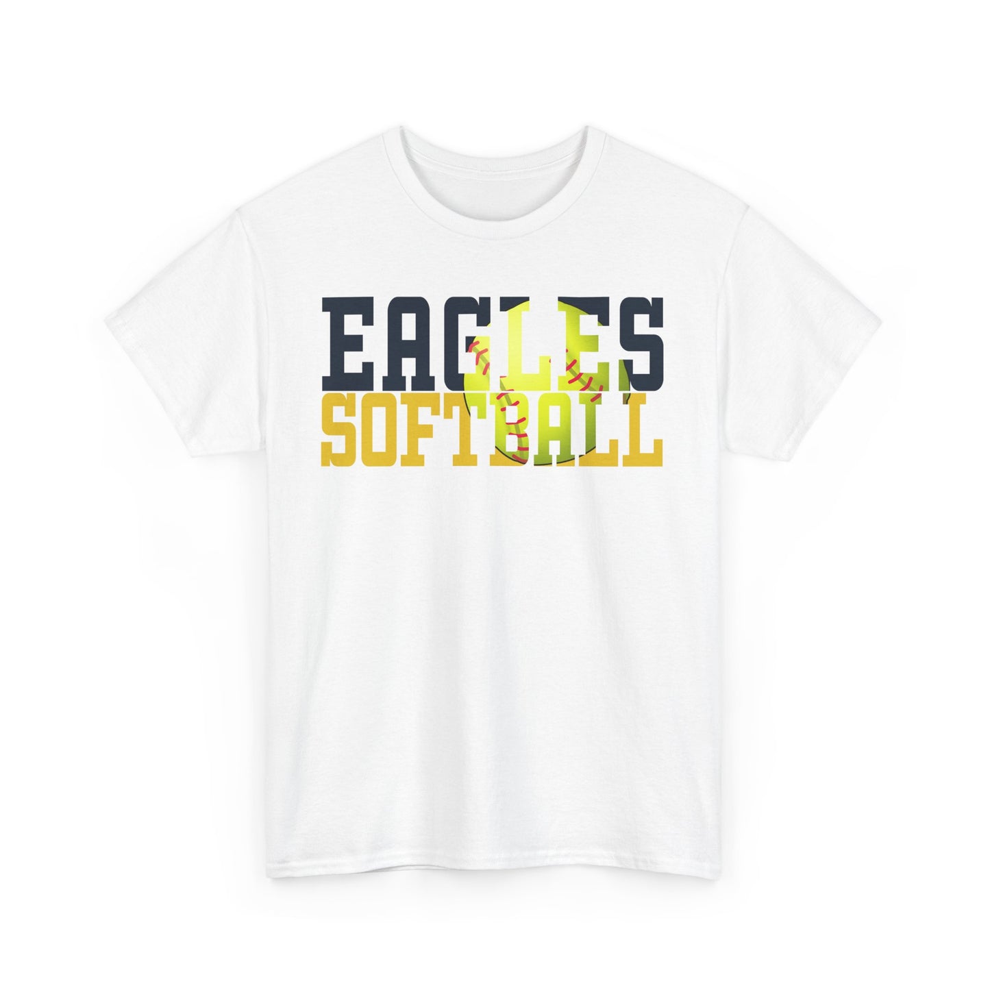 Softball Cutout - Gildan Unisex Heavy Cotton Tee