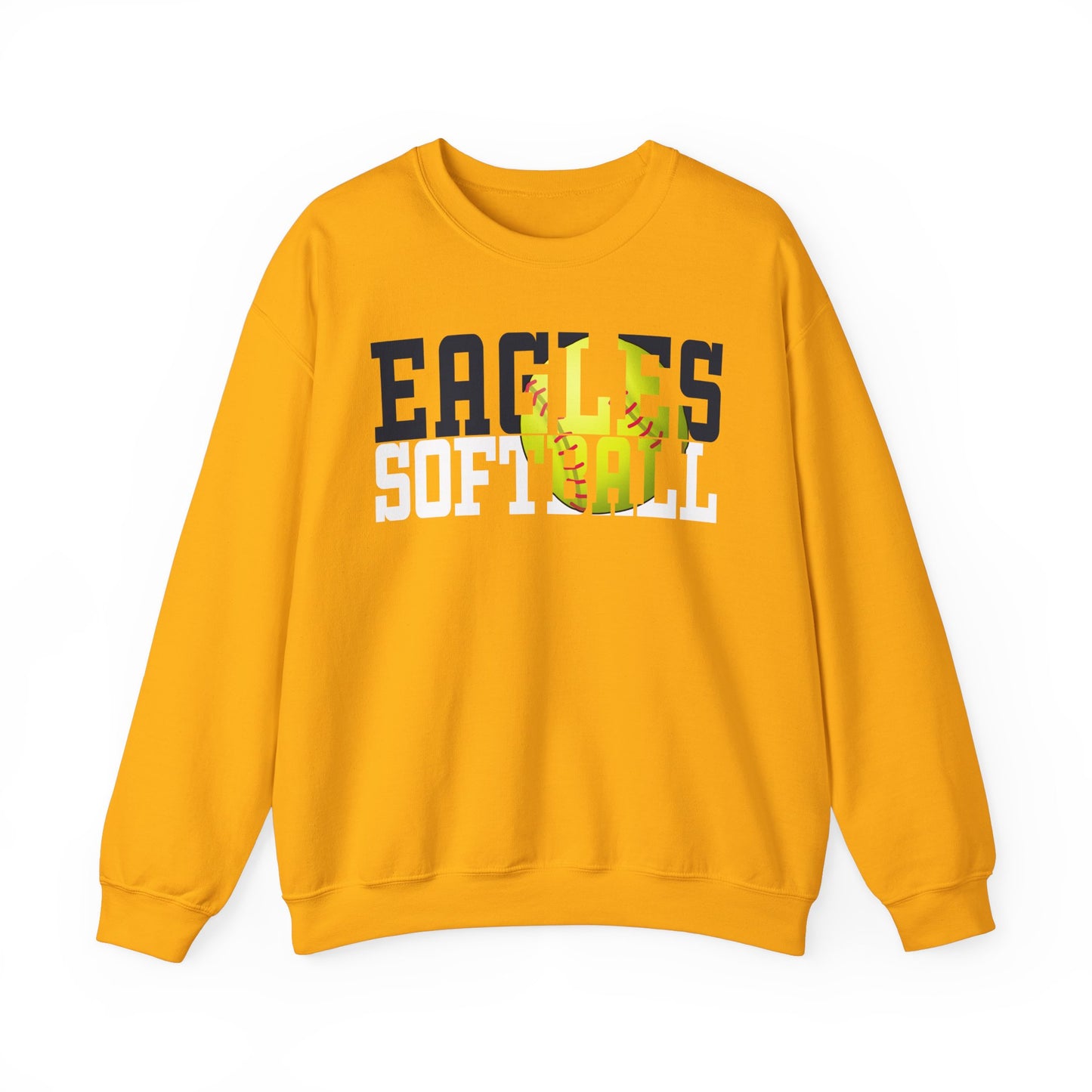 Softball Cutout - Gildan Unisex Heavy Blend™ Crewneck Sweatshirt