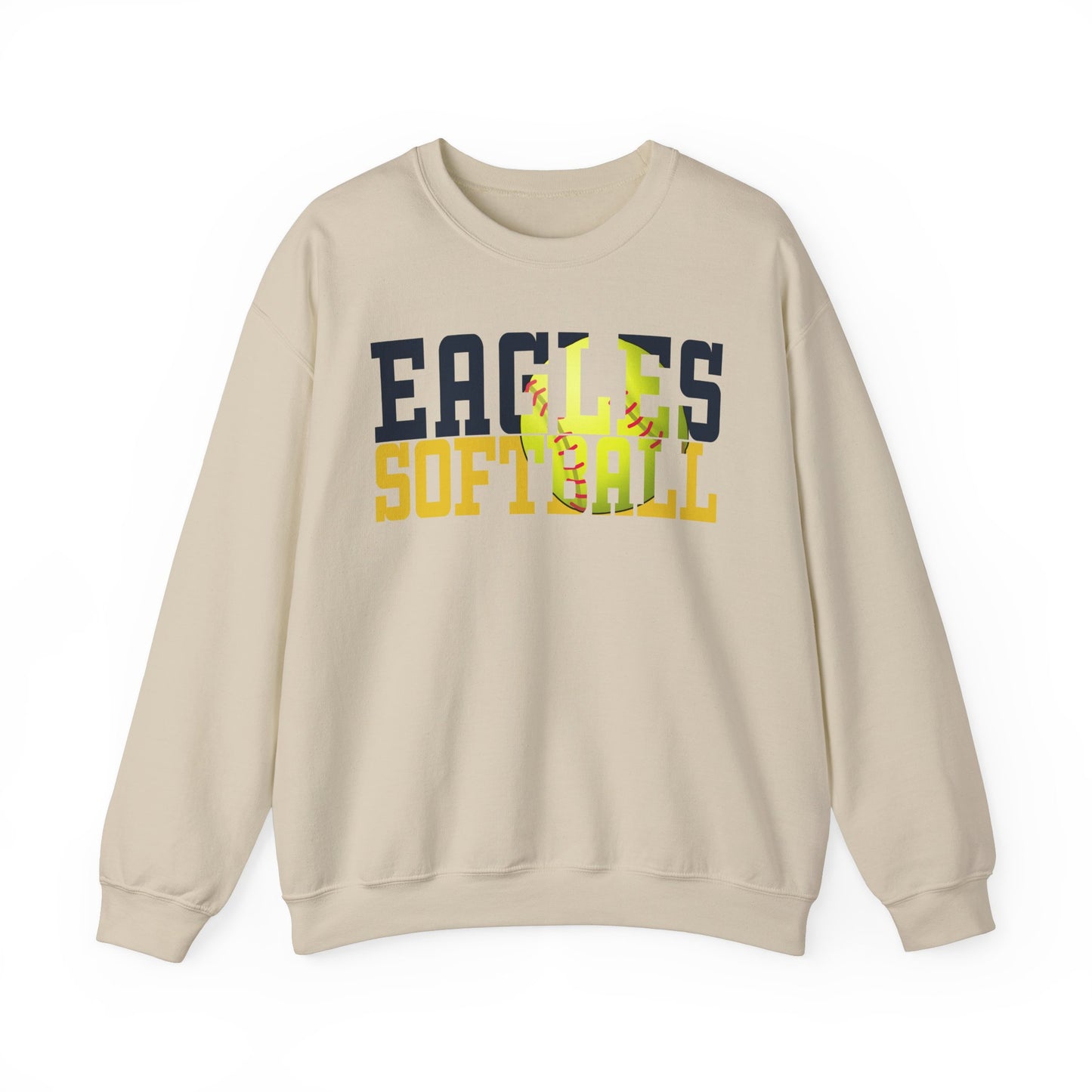 Softball Cutout - Gildan Unisex Heavy Blend™ Crewneck Sweatshirt