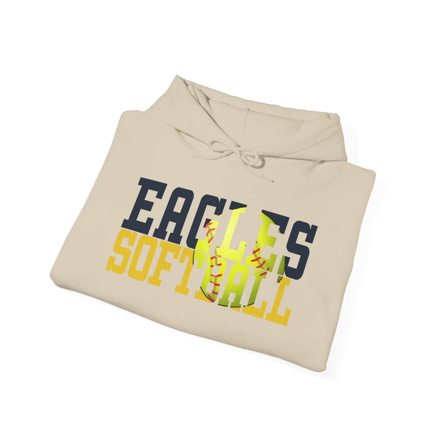 Softball Cutout - Gildan Unisex Heavy Blend™ Hooded Sweatshirt