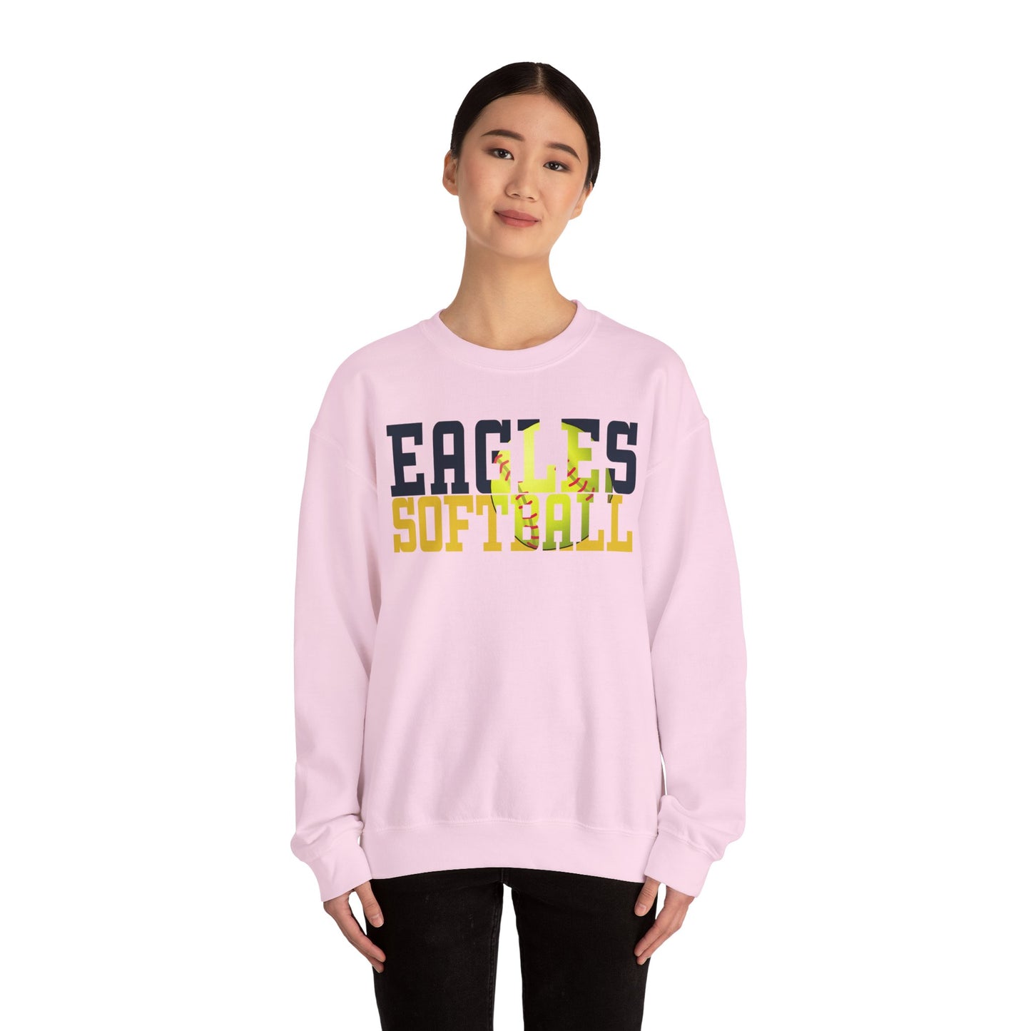 Softball Cutout - Gildan Unisex Heavy Blend™ Crewneck Sweatshirt