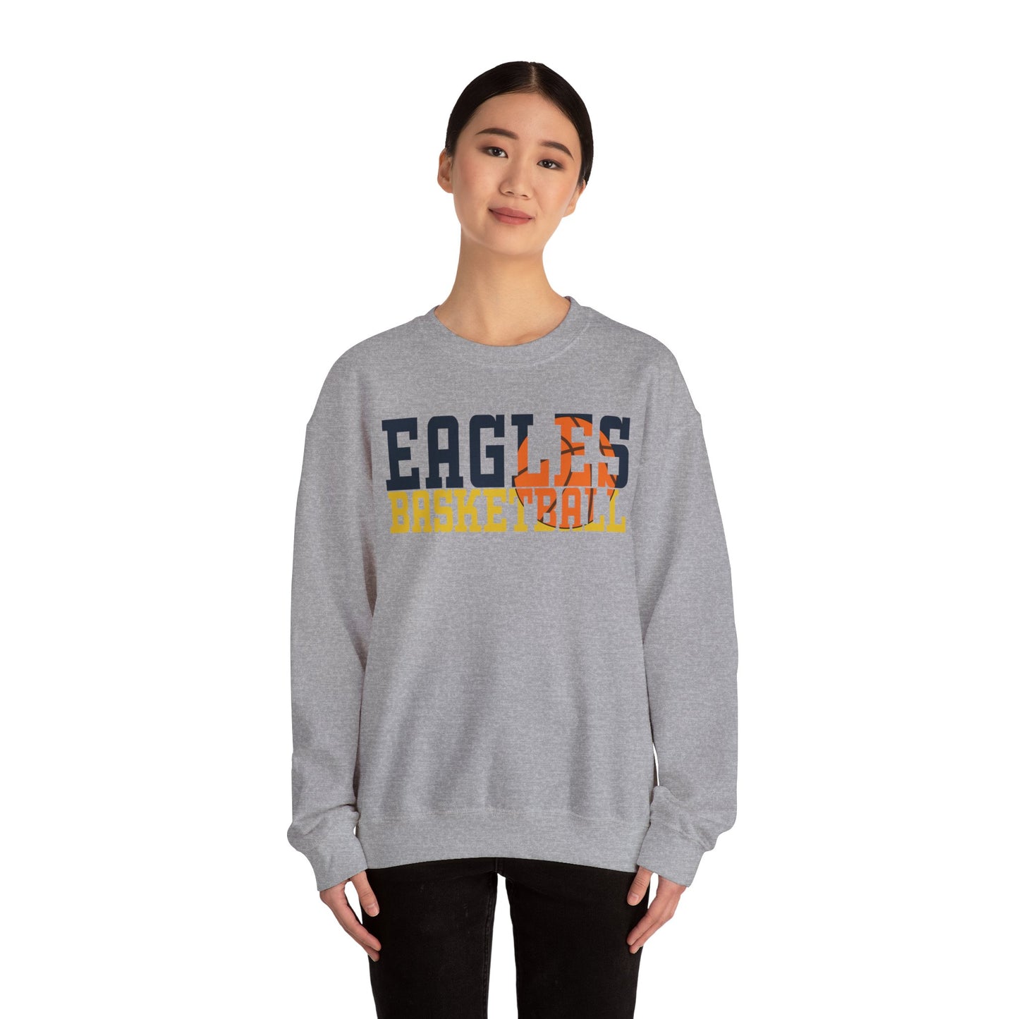Basketball Cutout - Gildan Unisex Heavy Blend™ Crewneck Sweatshirt