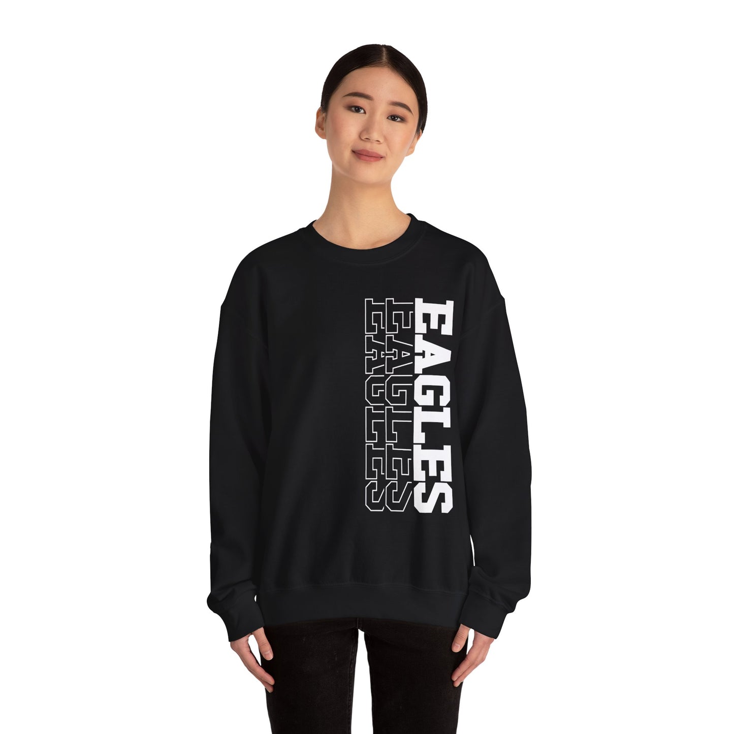 Sideways Eagle - Gildan Unisex Heavy Blend™ Crewneck Sweatshirt