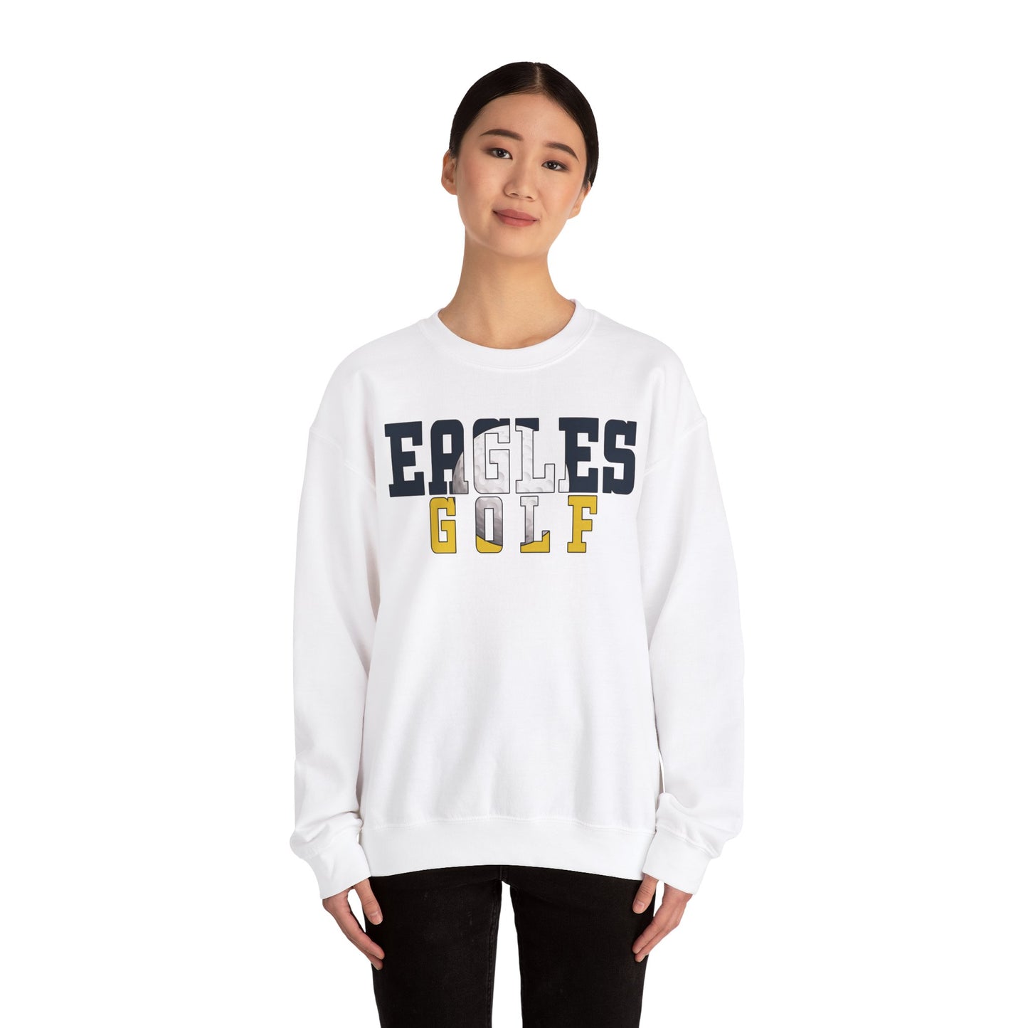 Gold Cutout - Gildan Unisex Heavy Blend™ Crewneck Sweatshirt