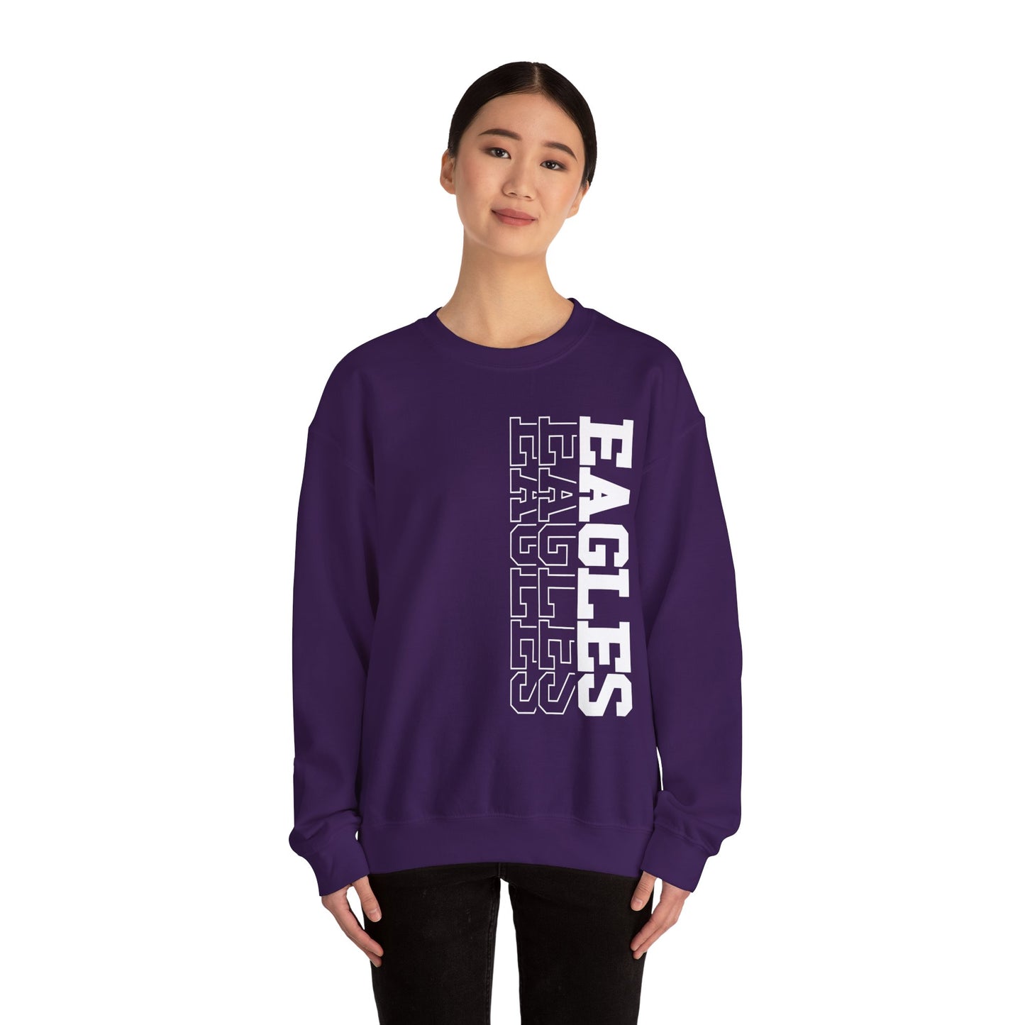 Sideways Eagle - Gildan Unisex Heavy Blend™ Crewneck Sweatshirt