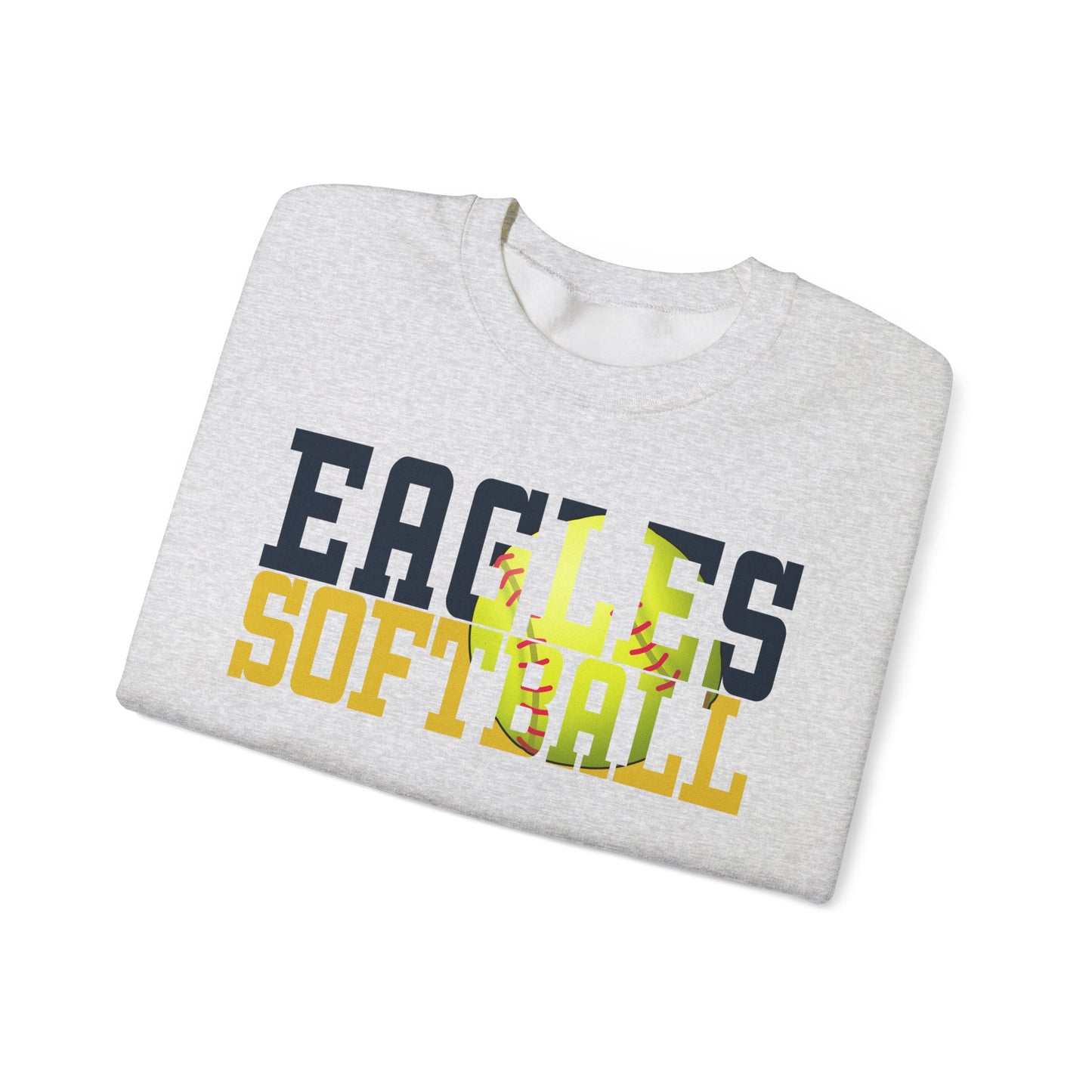 Softball Cutout - Gildan Unisex Heavy Blend™ Crewneck Sweatshirt
