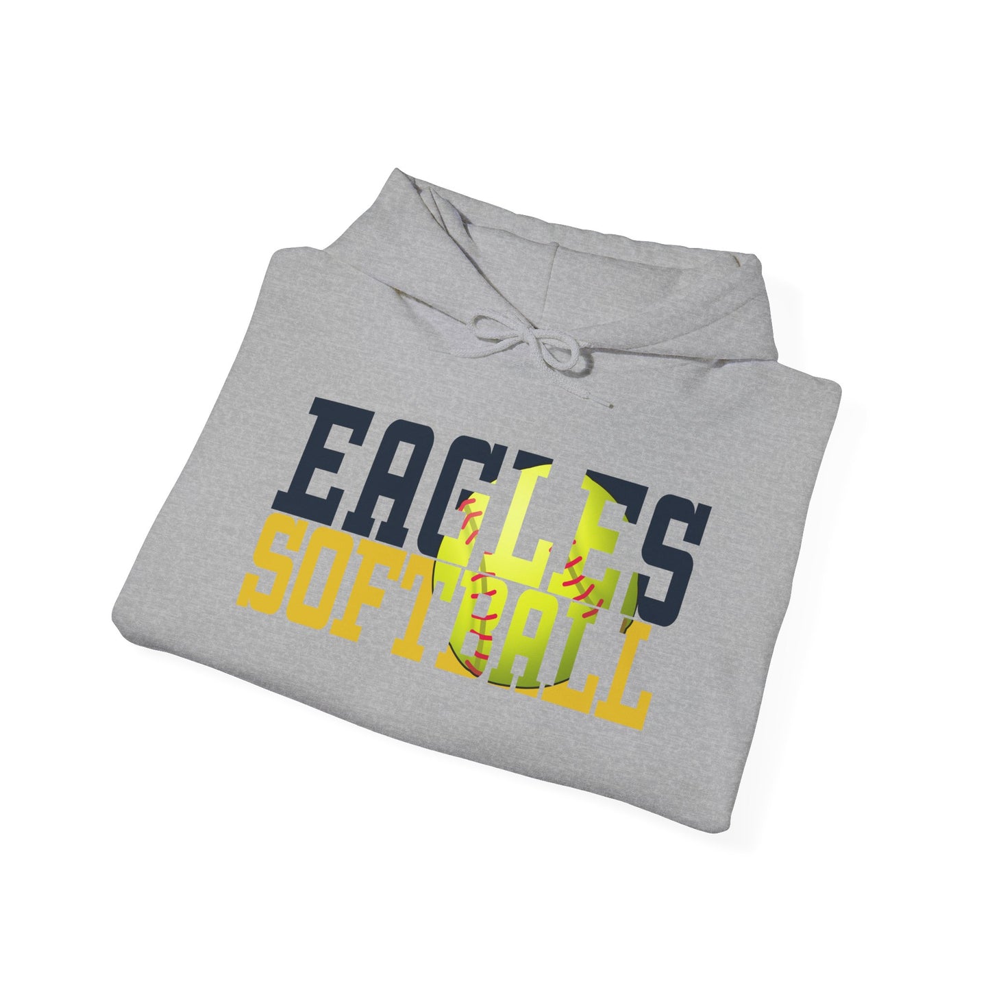 Softball Cutout - Gildan Unisex Heavy Blend™ Hooded Sweatshirt