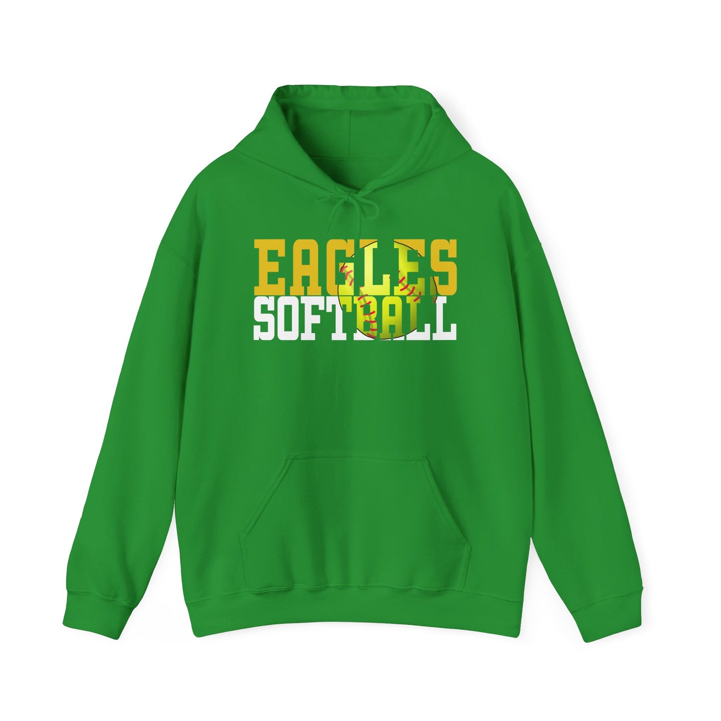 Softball Cutout - Gildan Unisex Heavy Blend™ Hooded Sweatshirt