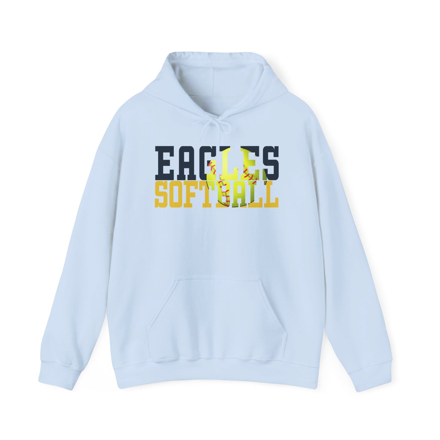 Softball Cutout - Gildan Unisex Heavy Blend™ Hooded Sweatshirt