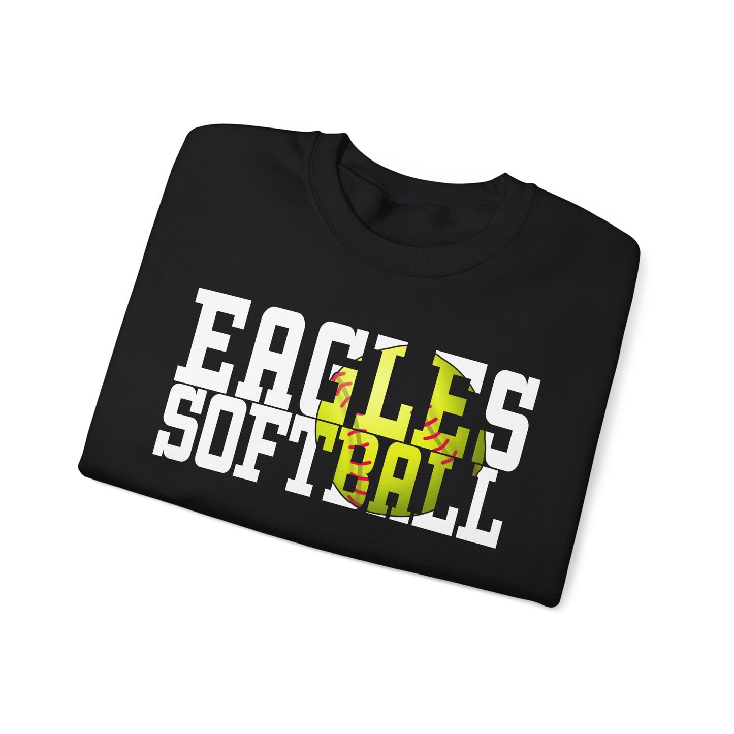 Softball Cutout - Gildan Unisex Heavy Blend™ Crewneck Sweatshirt
