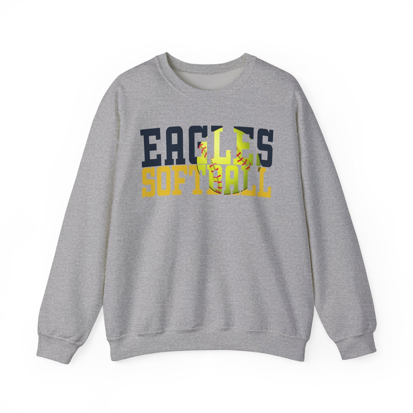 Softball Cutout - Gildan Unisex Heavy Blend™ Crewneck Sweatshirt