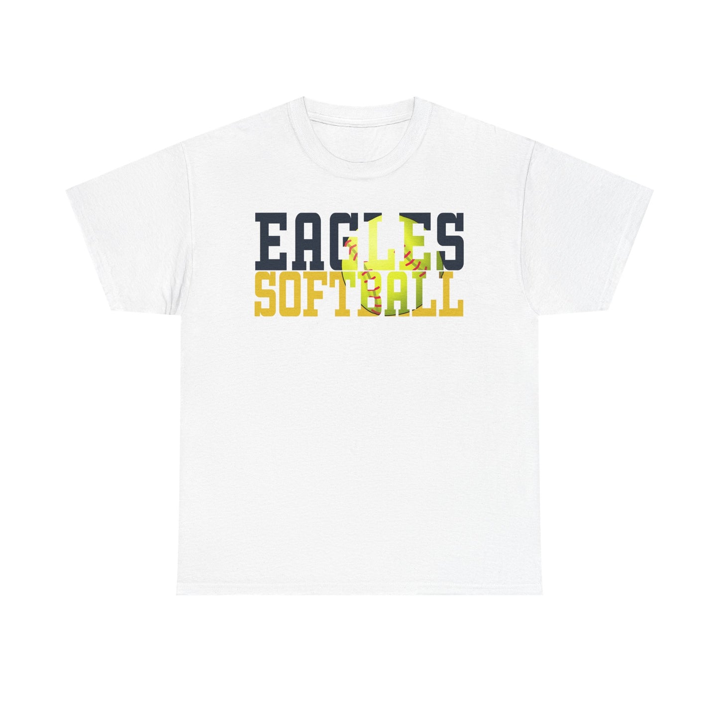 Softball Cutout - Gildan Unisex Heavy Cotton Tee