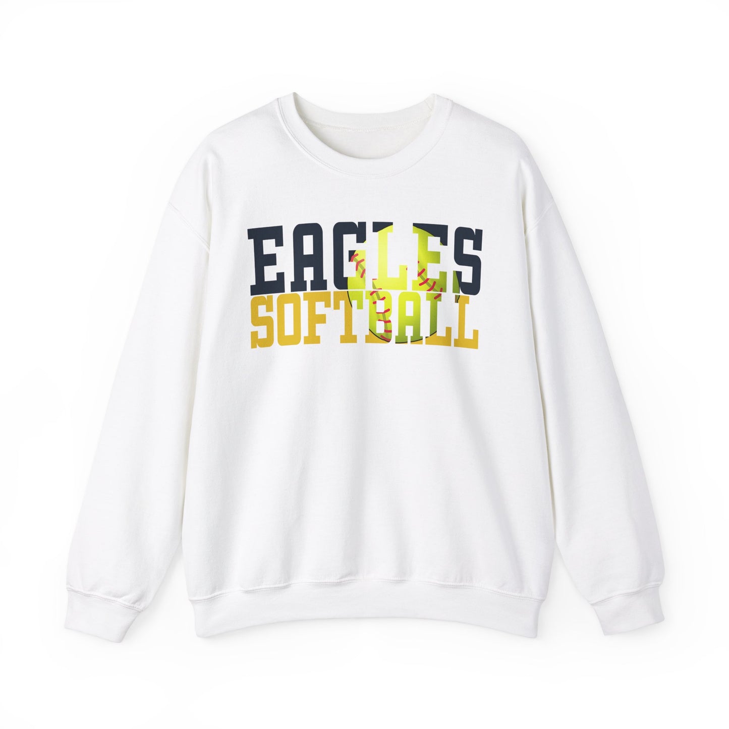 Softball Cutout - Gildan Unisex Heavy Blend™ Crewneck Sweatshirt