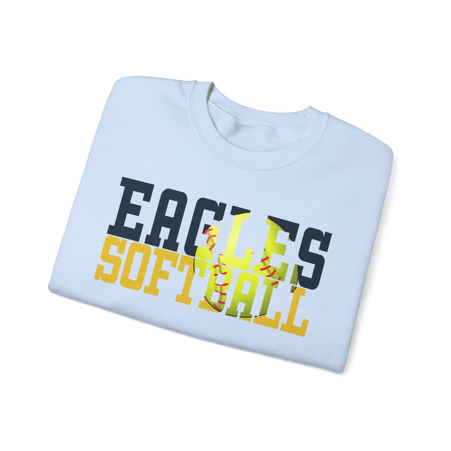 Softball Cutout - Gildan Unisex Heavy Blend™ Crewneck Sweatshirt