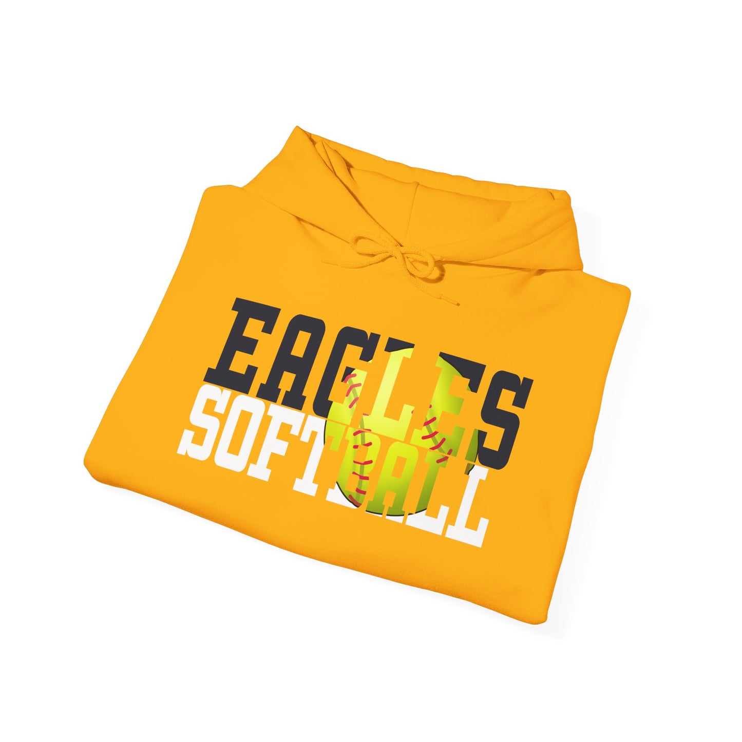 Softball Cutout - Gildan Unisex Heavy Blend™ Hooded Sweatshirt