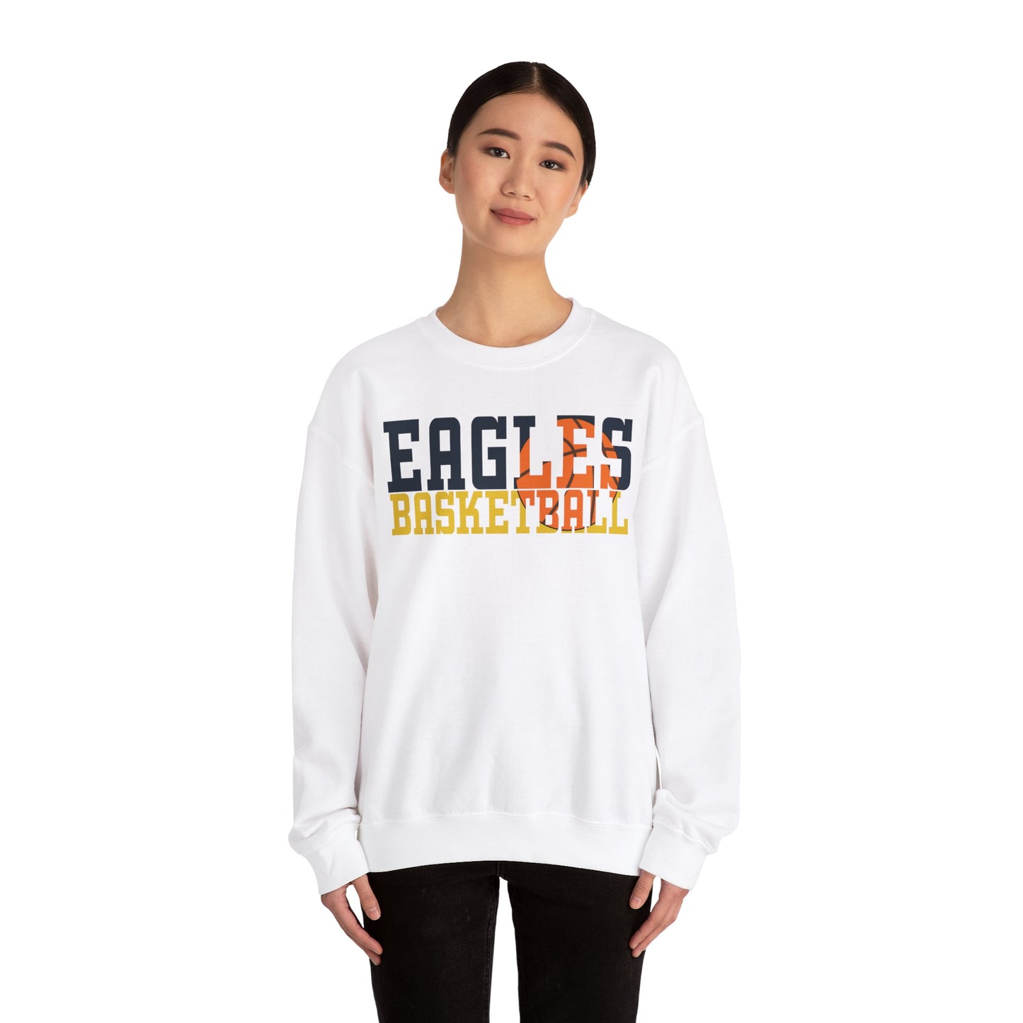 Basketball Cutout - Gildan Unisex Heavy Blend™ Crewneck Sweatshirt