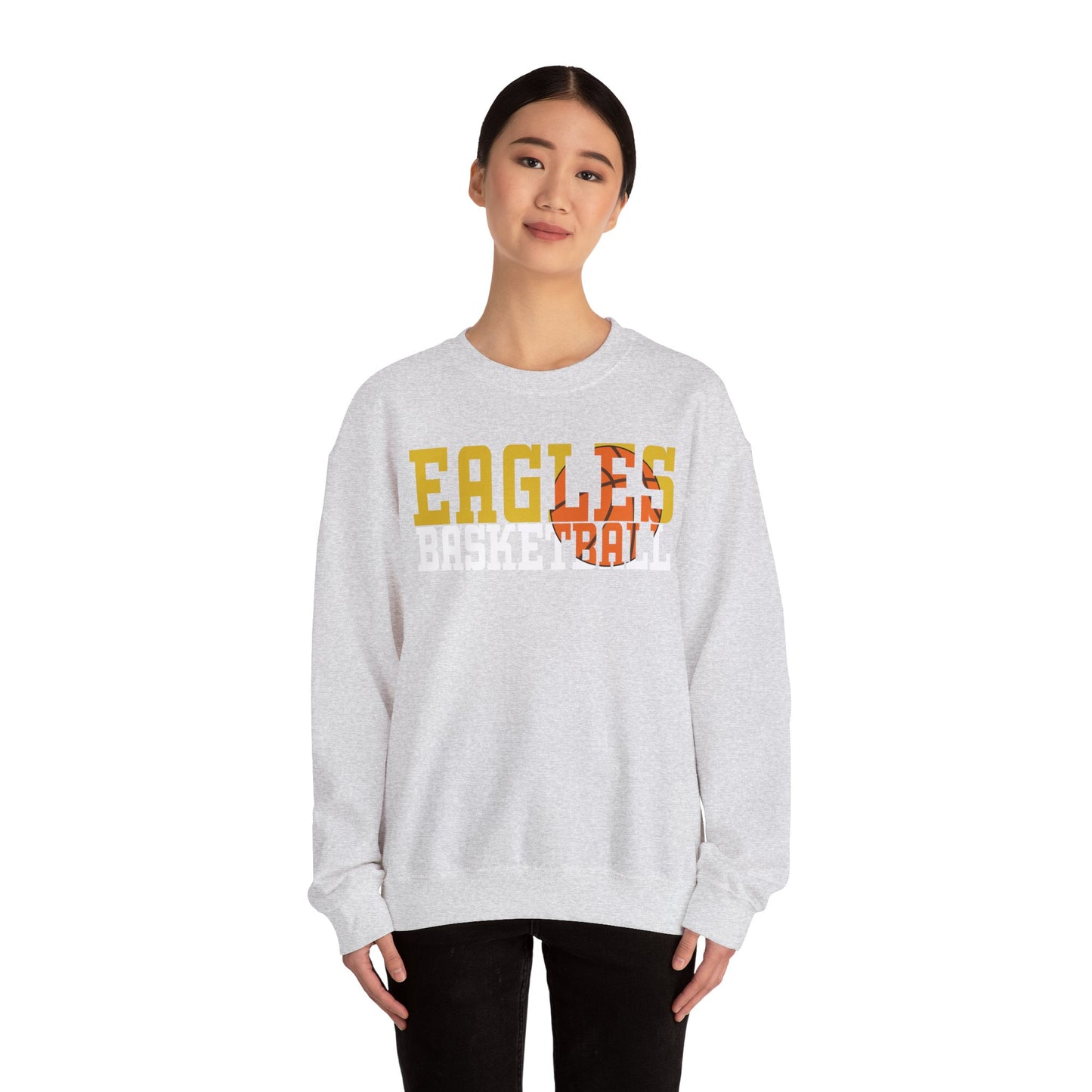 Basketball Cutout - Gildan Unisex Heavy Blend™ Crewneck Sweatshirt