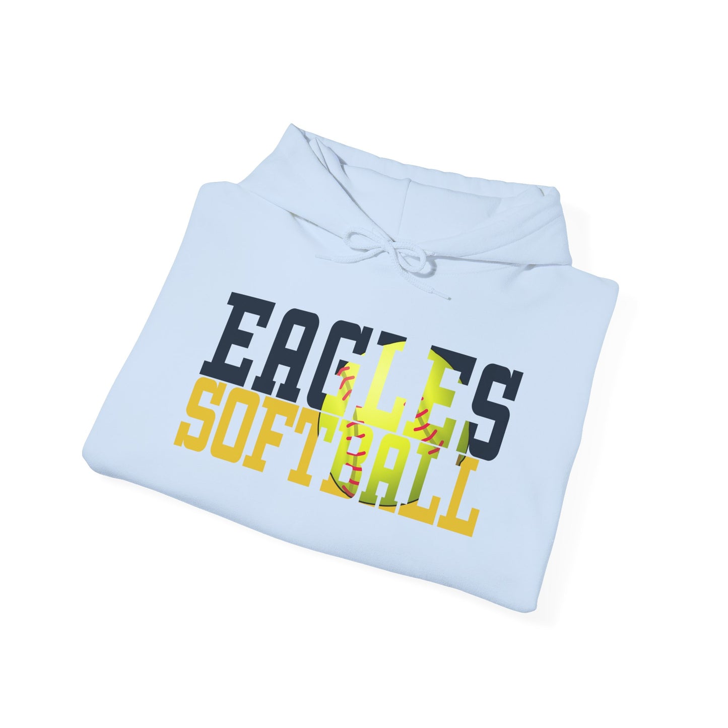 Softball Cutout - Gildan Unisex Heavy Blend™ Hooded Sweatshirt