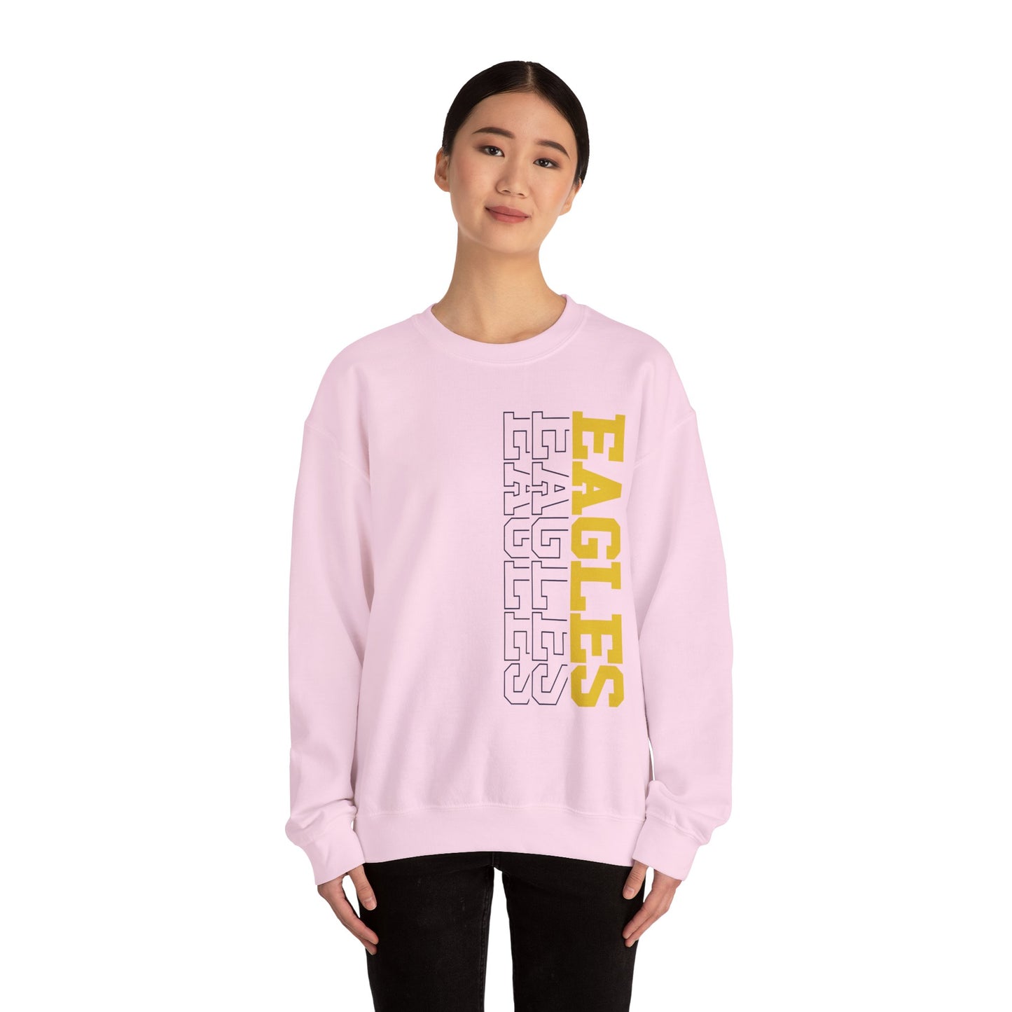 Sideways Eagle - Gildan Unisex Heavy Blend™ Crewneck Sweatshirt