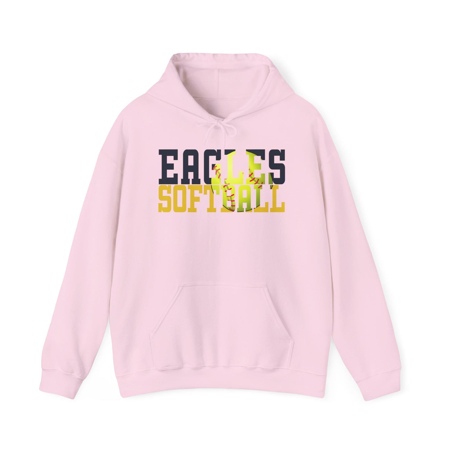 Softball Cutout - Gildan Unisex Heavy Blend™ Hooded Sweatshirt