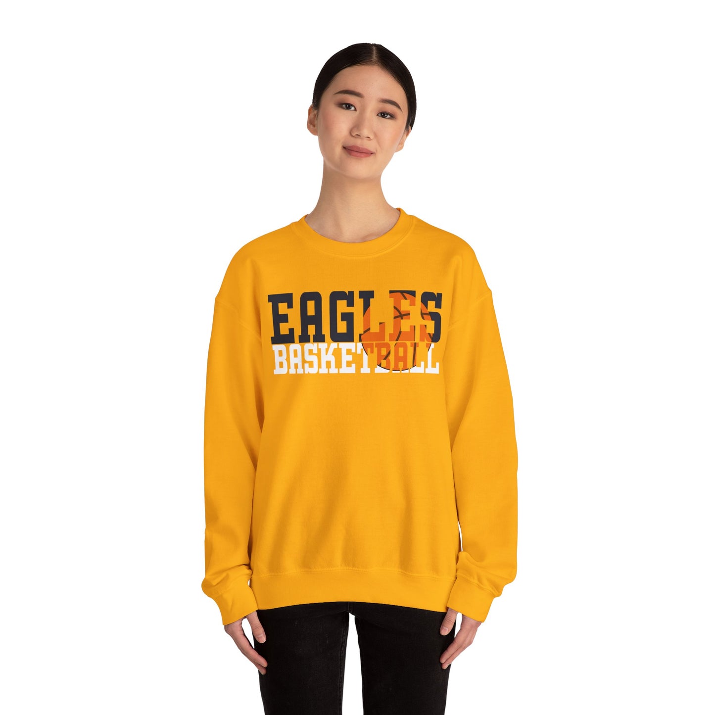 Basketball Cutout - Gildan Unisex Heavy Blend™ Crewneck Sweatshirt