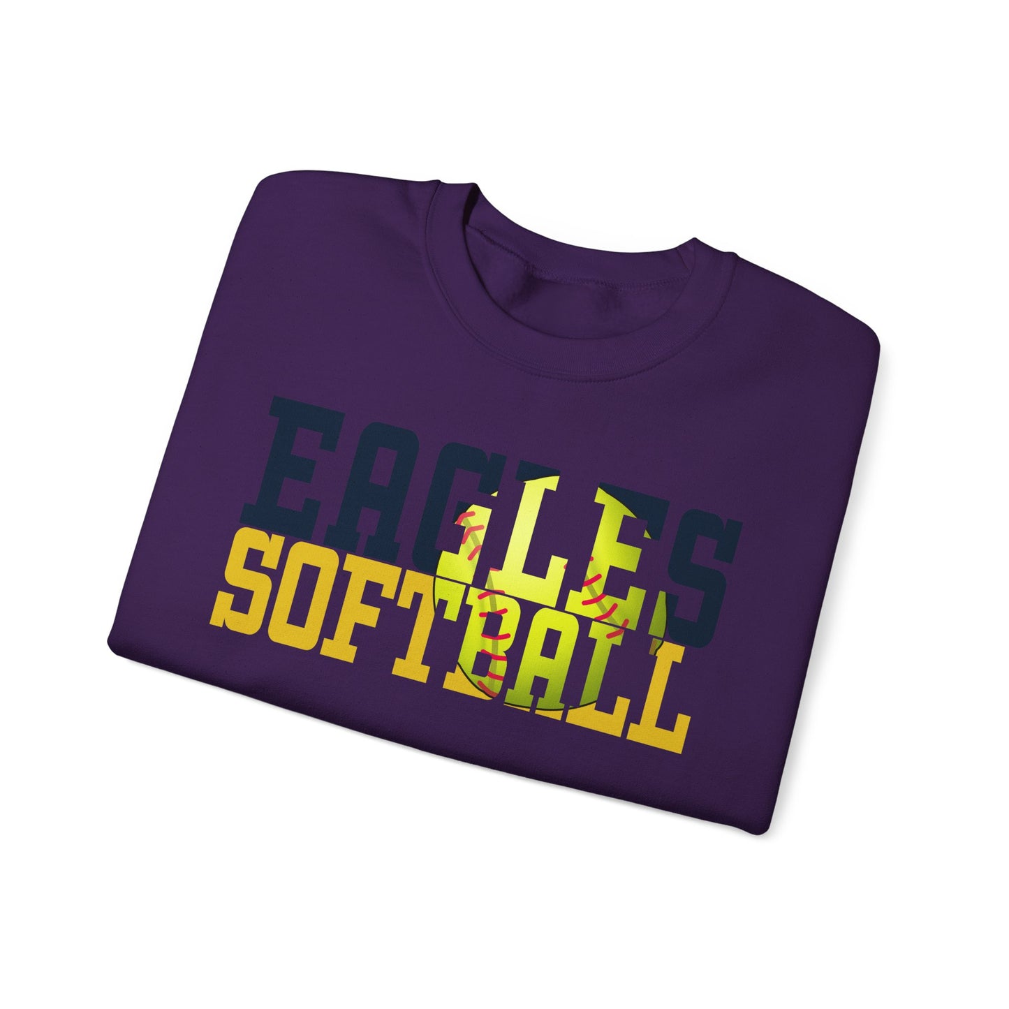 Softball Cutout - Gildan Unisex Heavy Blend™ Crewneck Sweatshirt