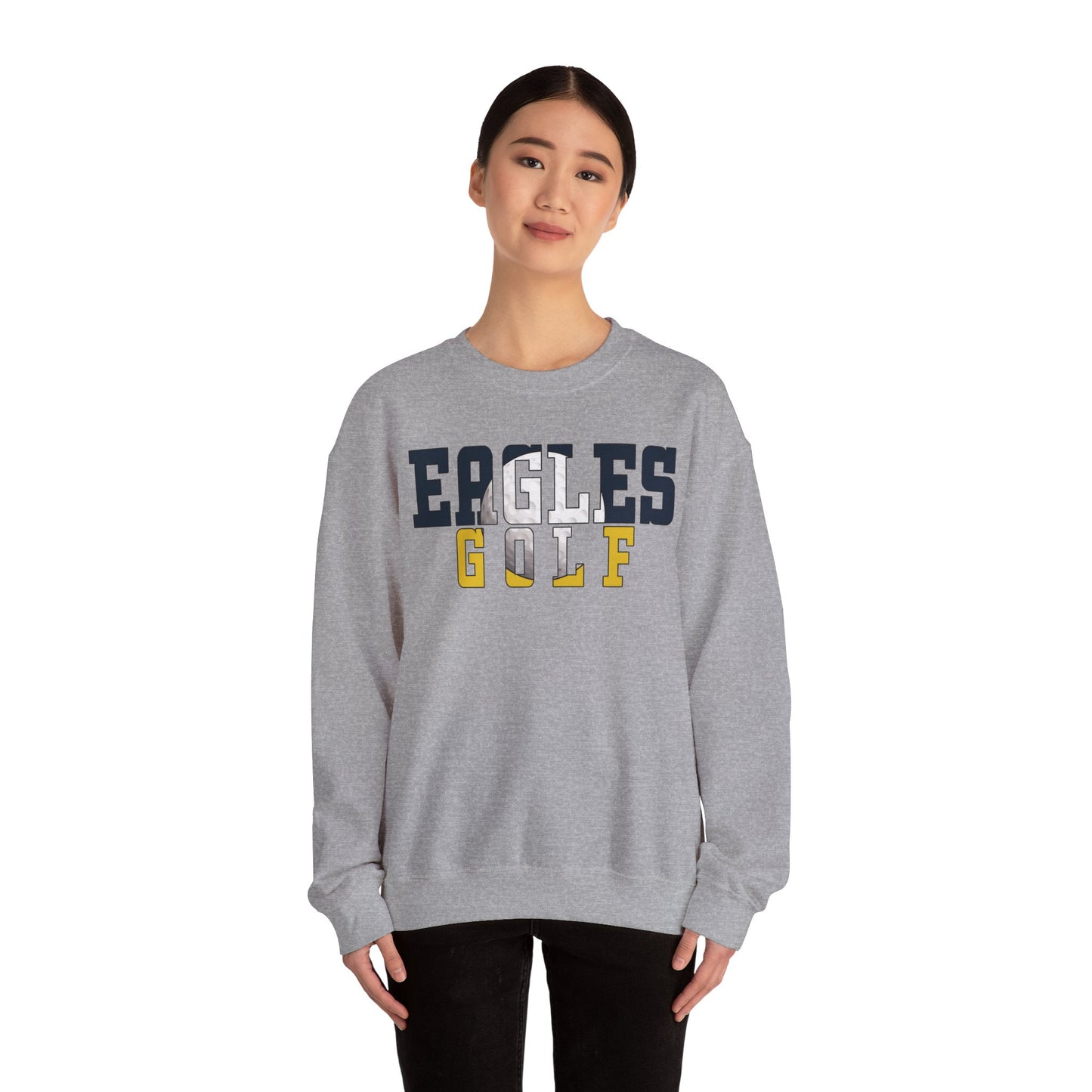 Gold Cutout - Gildan Unisex Heavy Blend™ Crewneck Sweatshirt