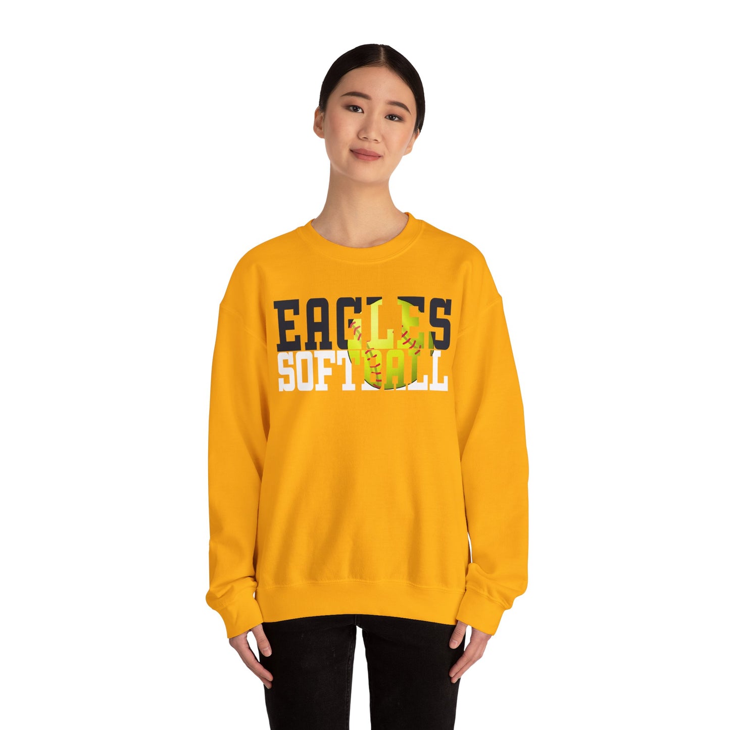 Softball Cutout - Gildan Unisex Heavy Blend™ Crewneck Sweatshirt