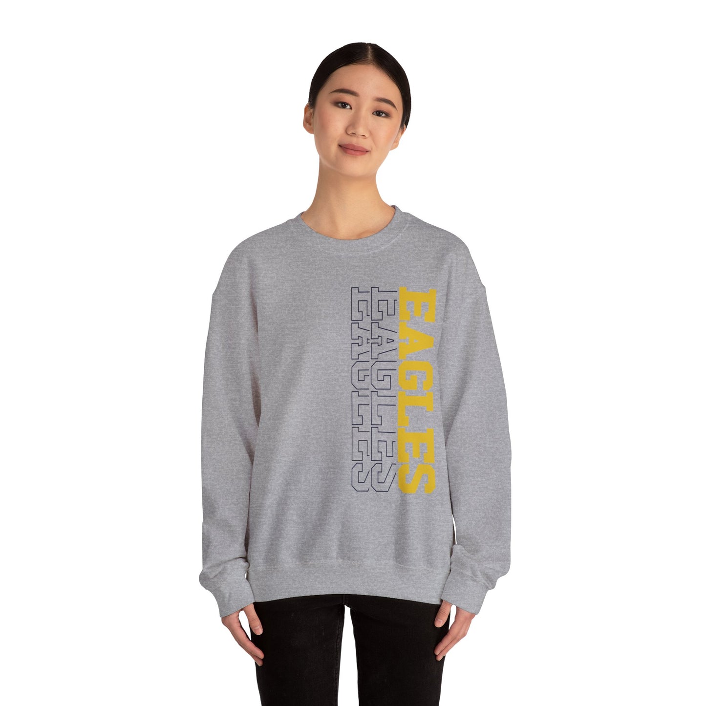 Sideways Eagle - Gildan Unisex Heavy Blend™ Crewneck Sweatshirt