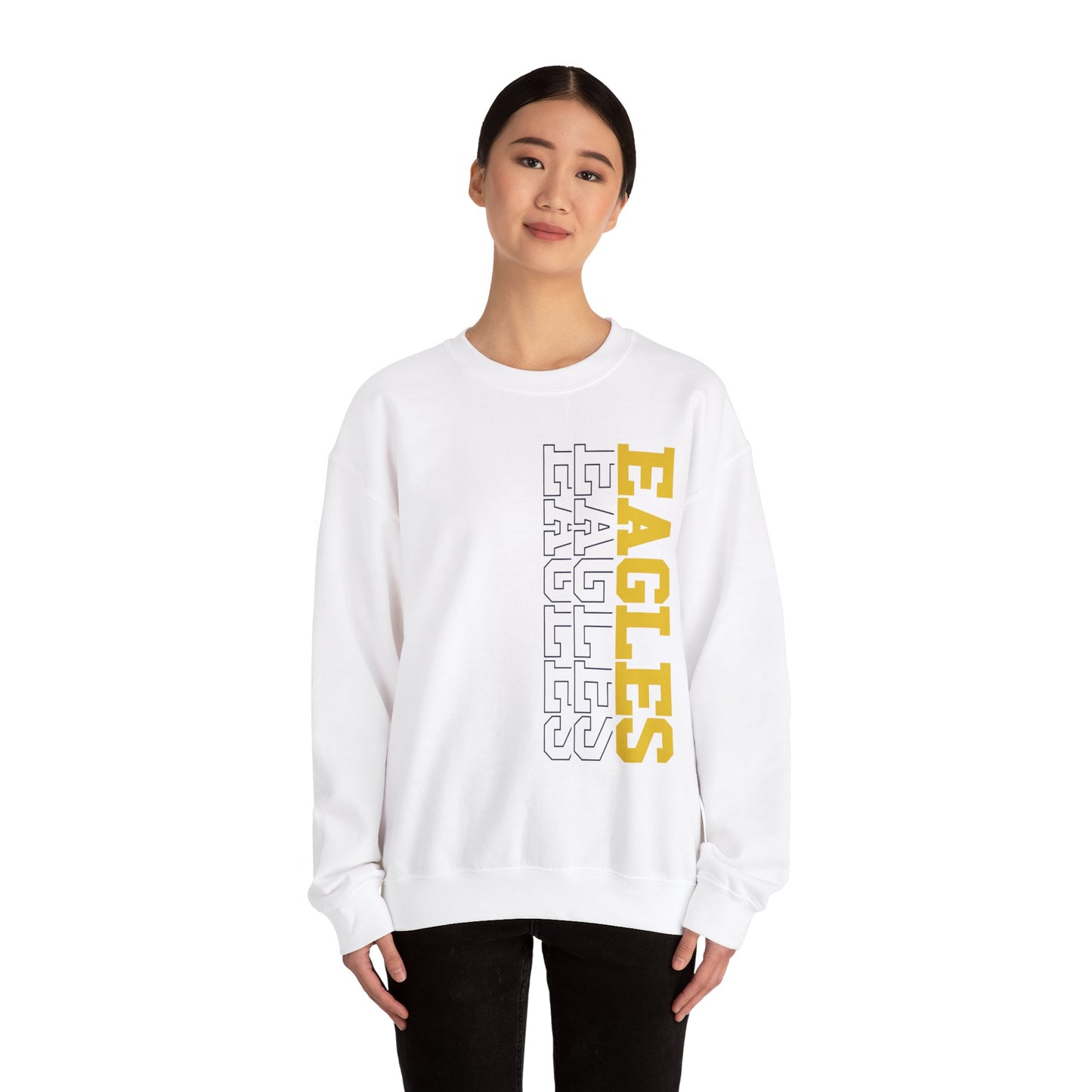 Sideways Eagle - Gildan Unisex Heavy Blend™ Crewneck Sweatshirt