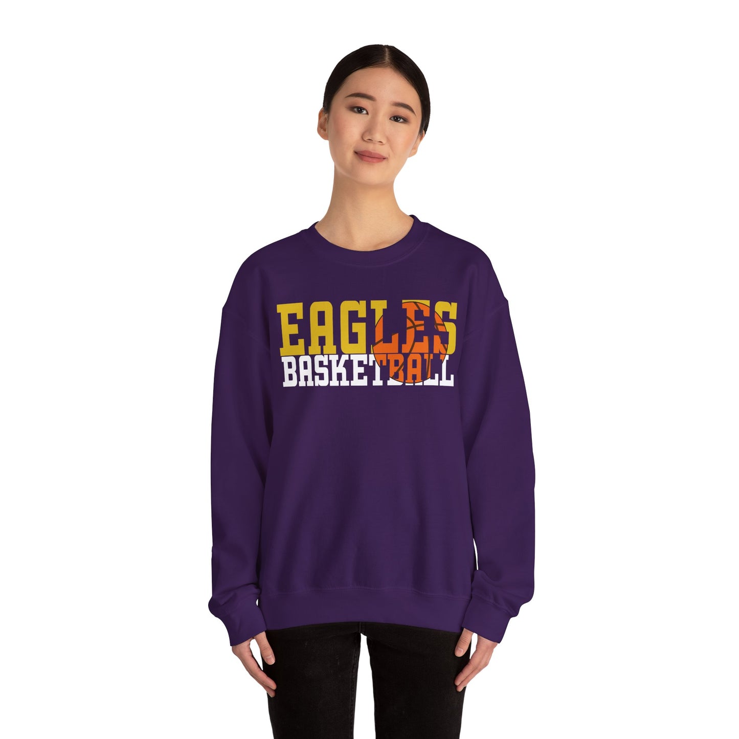 Basketball Cutout - Gildan Unisex Heavy Blend™ Crewneck Sweatshirt