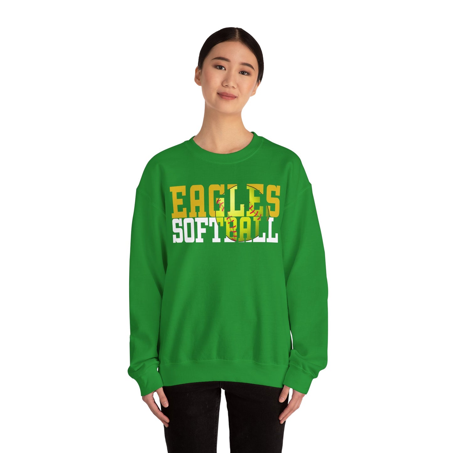 Softball Cutout - Gildan Unisex Heavy Blend™ Crewneck Sweatshirt