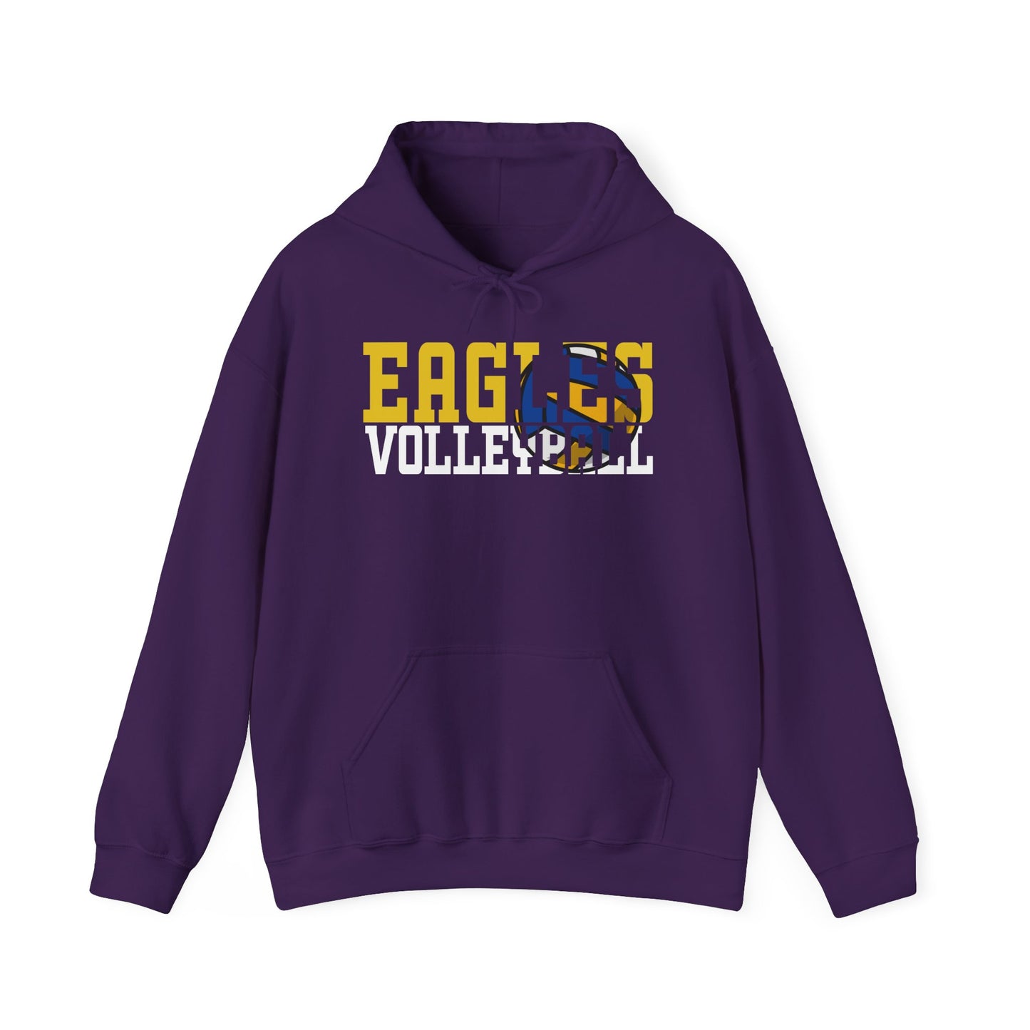 Volleyball Cutout - Gildan Unisex Heavy Blend™ Hooded Sweatshirt