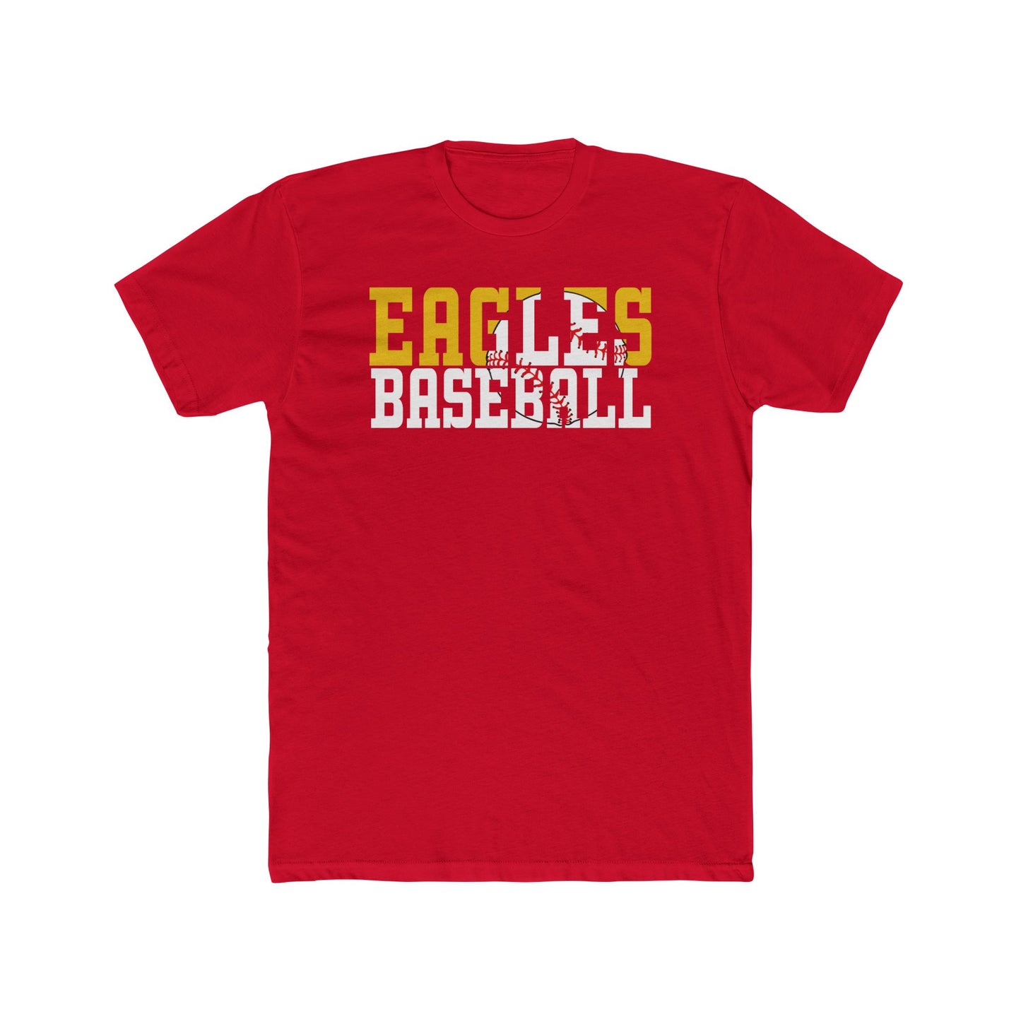 Baseball Cutout - Next Level Men's Cotton Crew Tee