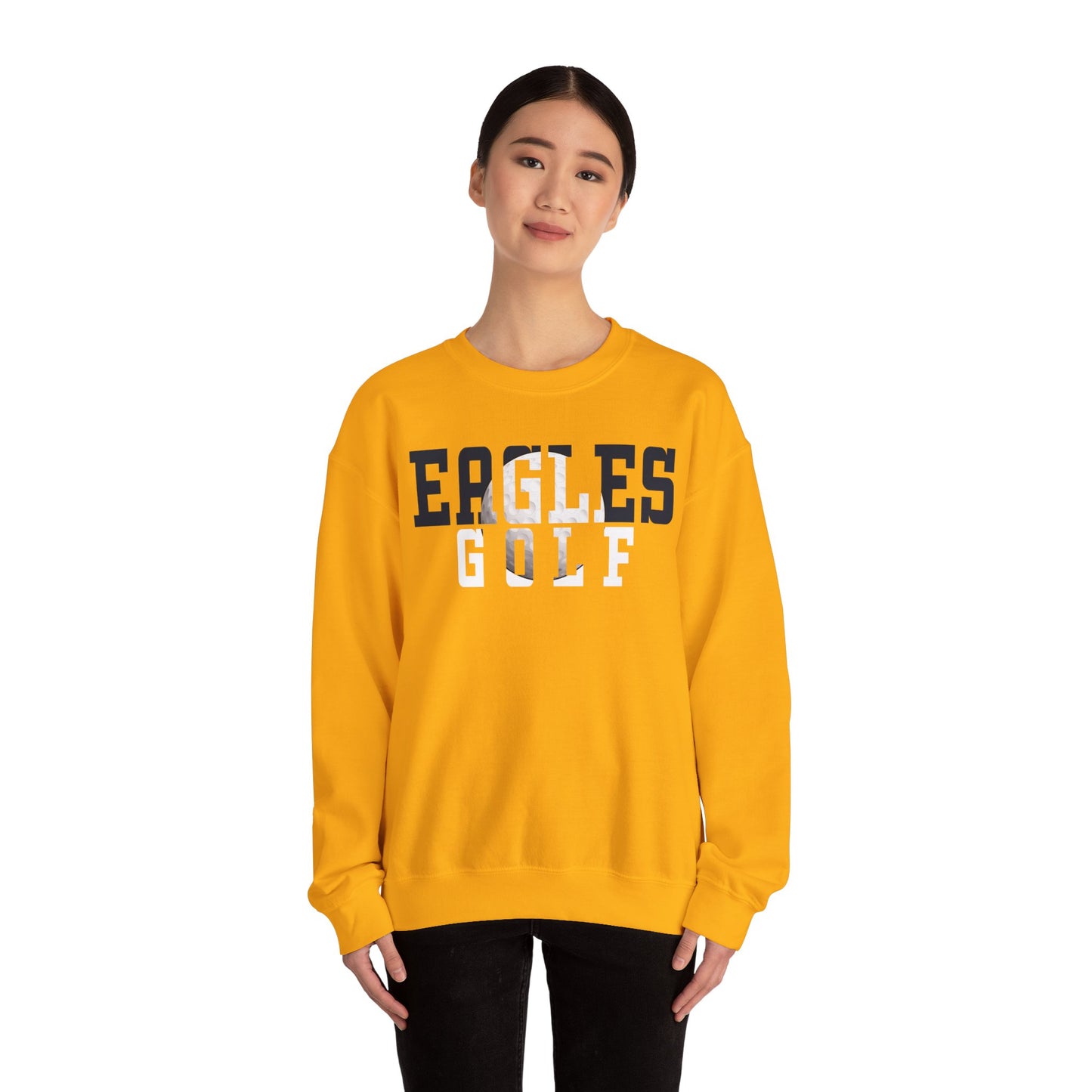 Gold Cutout - Gildan Unisex Heavy Blend™ Crewneck Sweatshirt