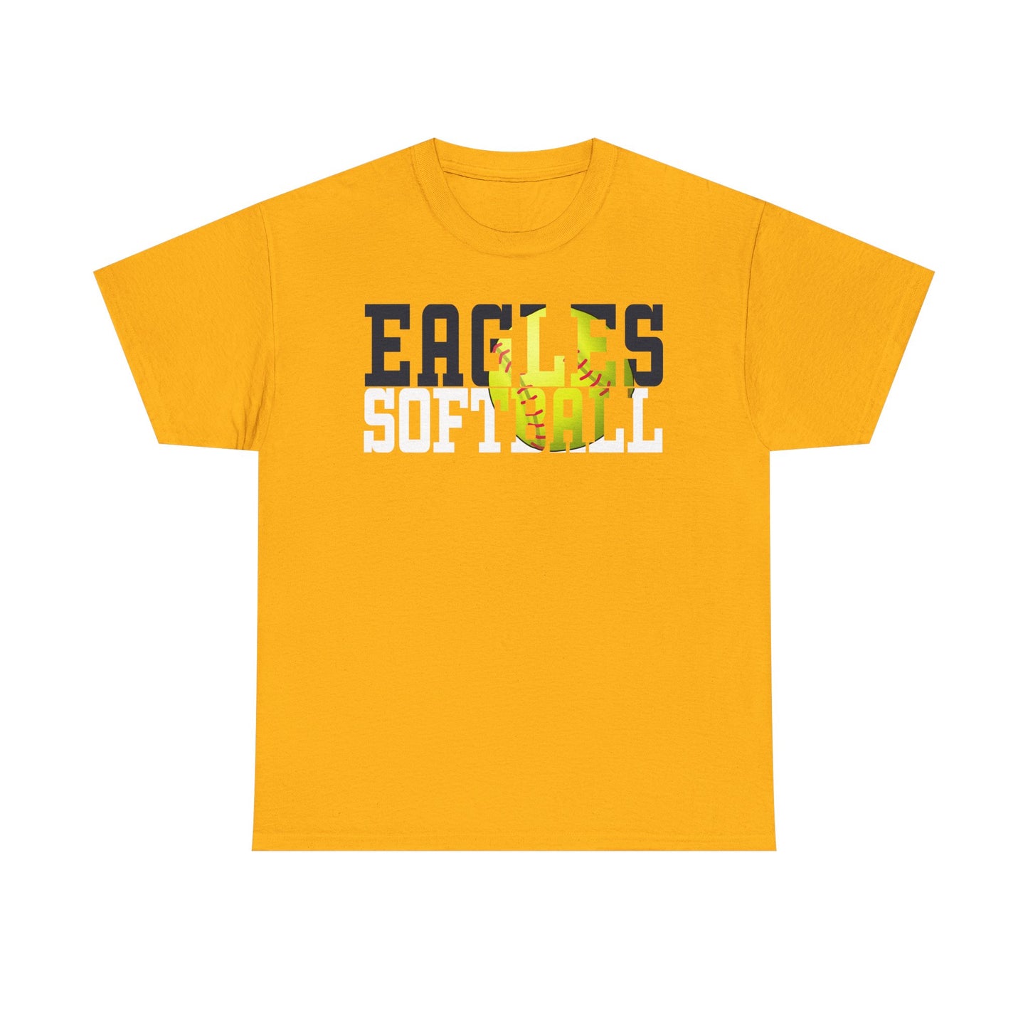 Softball Cutout - Gildan Unisex Heavy Cotton Tee