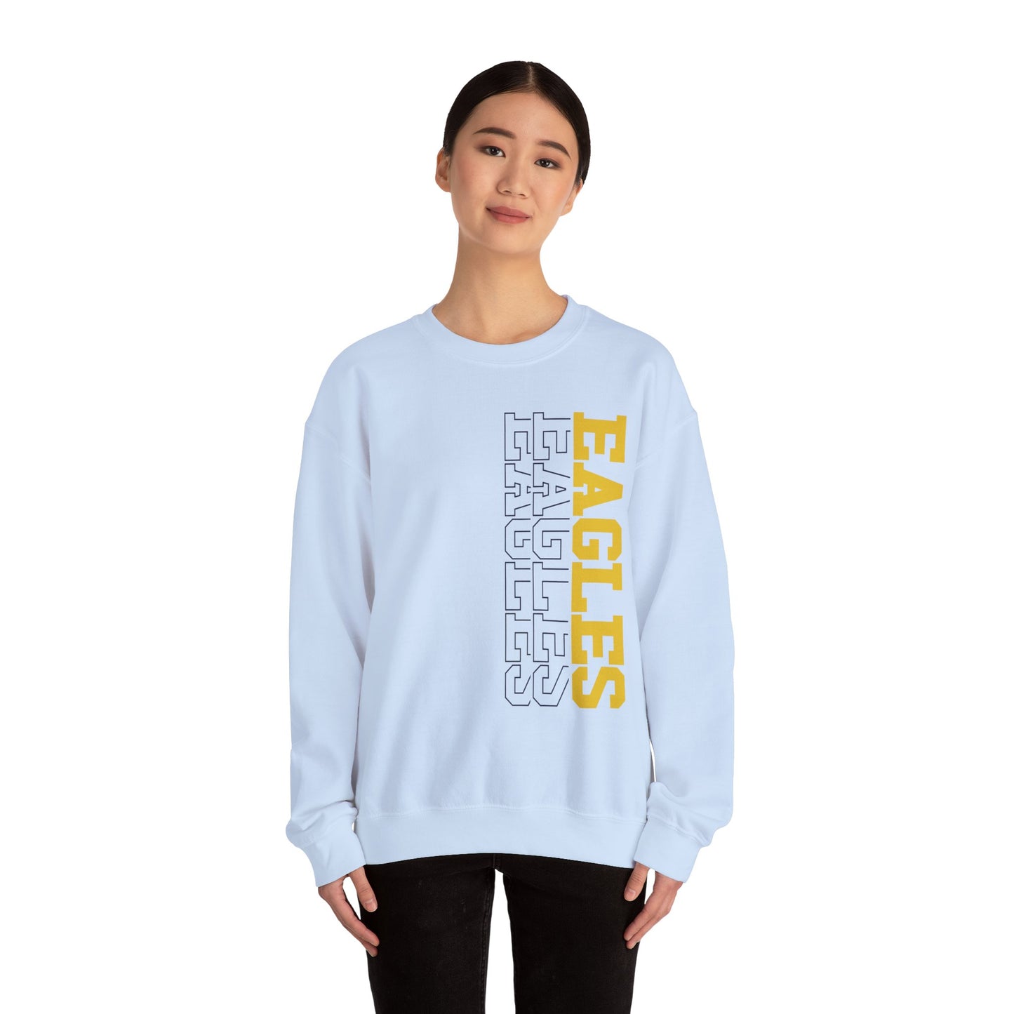 Sideways Eagle - Gildan Unisex Heavy Blend™ Crewneck Sweatshirt