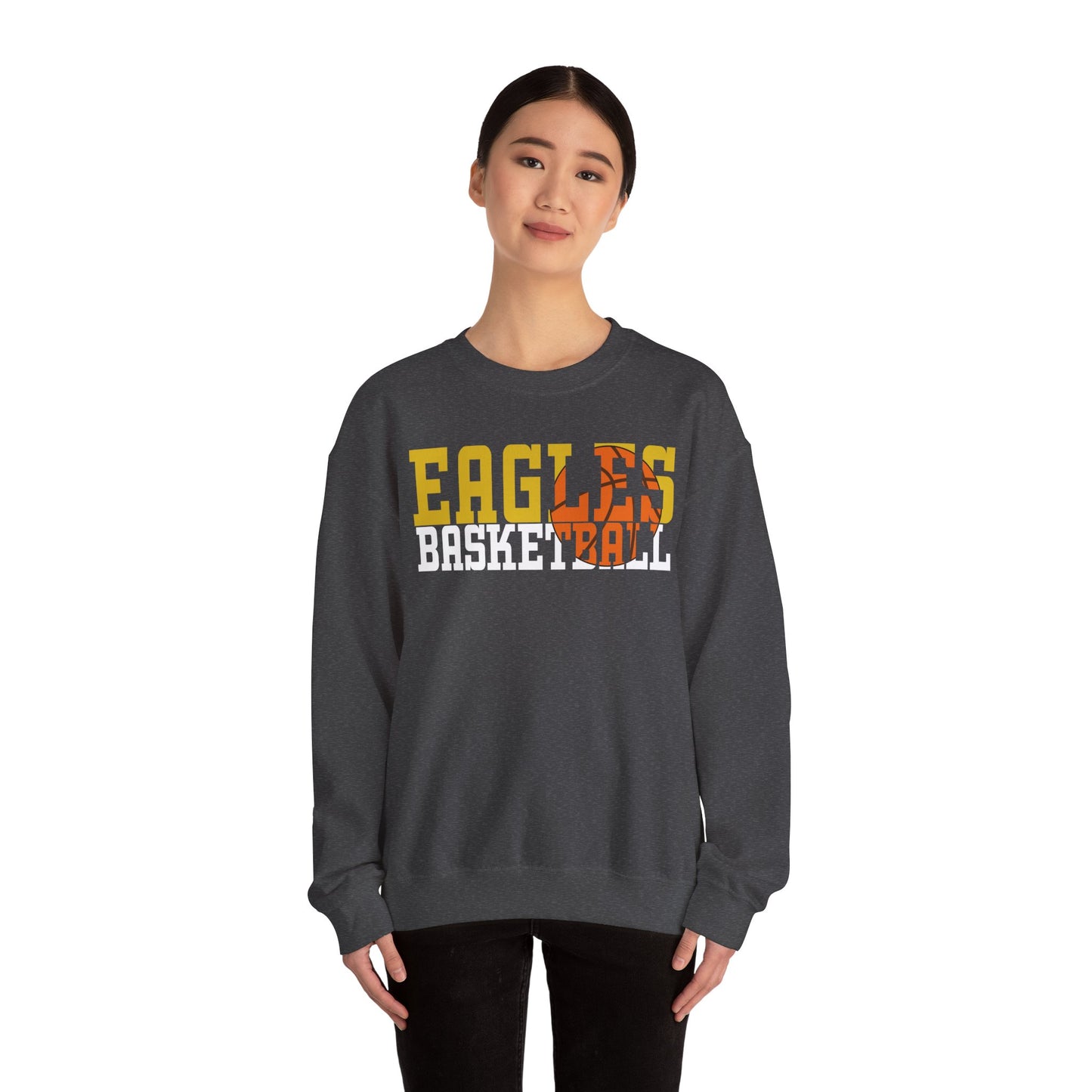 Basketball Cutout - Gildan Unisex Heavy Blend™ Crewneck Sweatshirt