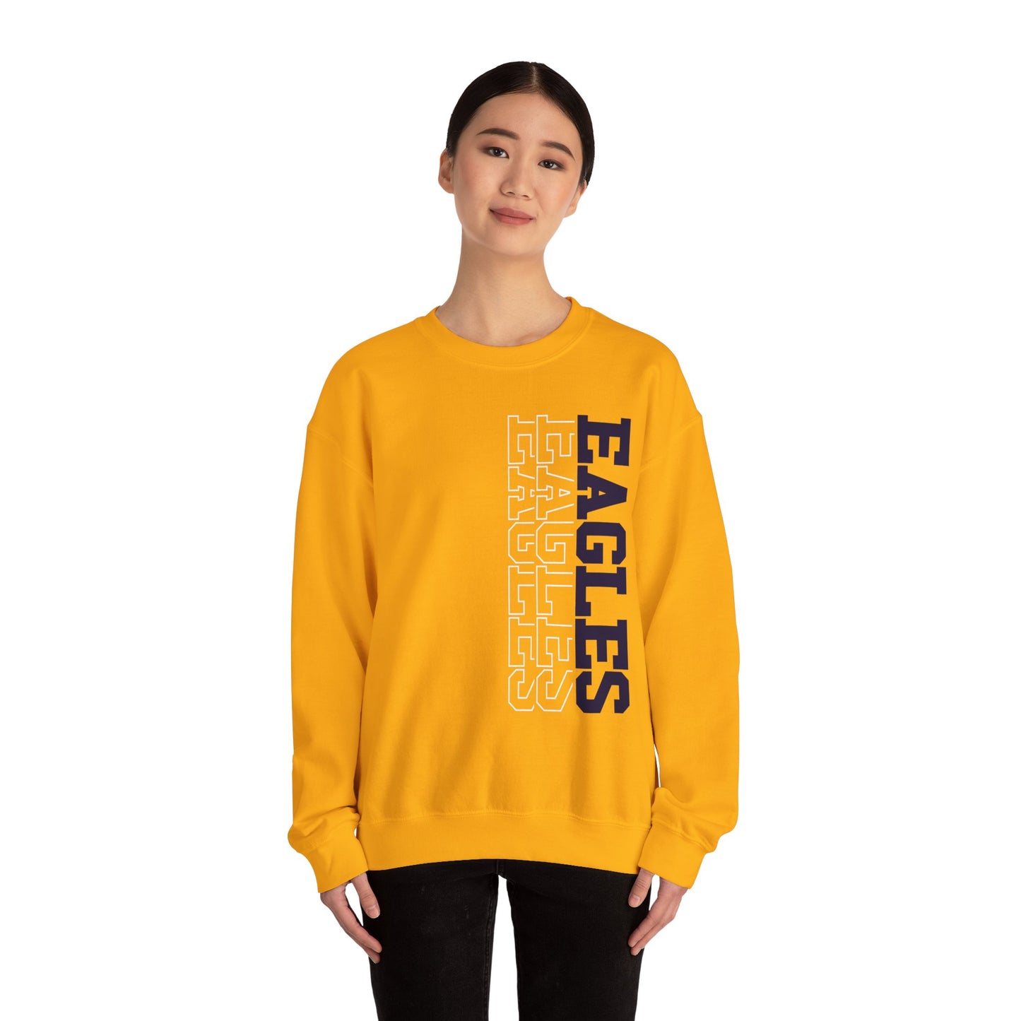 Sideways Eagle - Gildan Unisex Heavy Blend™ Crewneck Sweatshirt