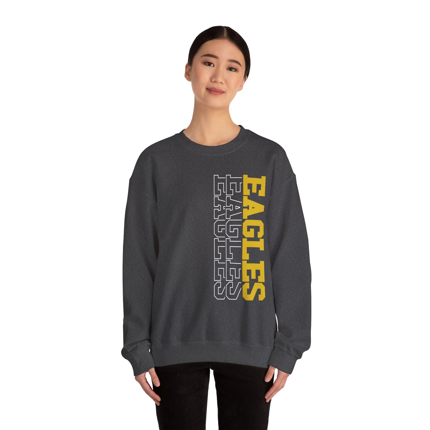 Sideways Eagle - Gildan Unisex Heavy Blend™ Crewneck Sweatshirt