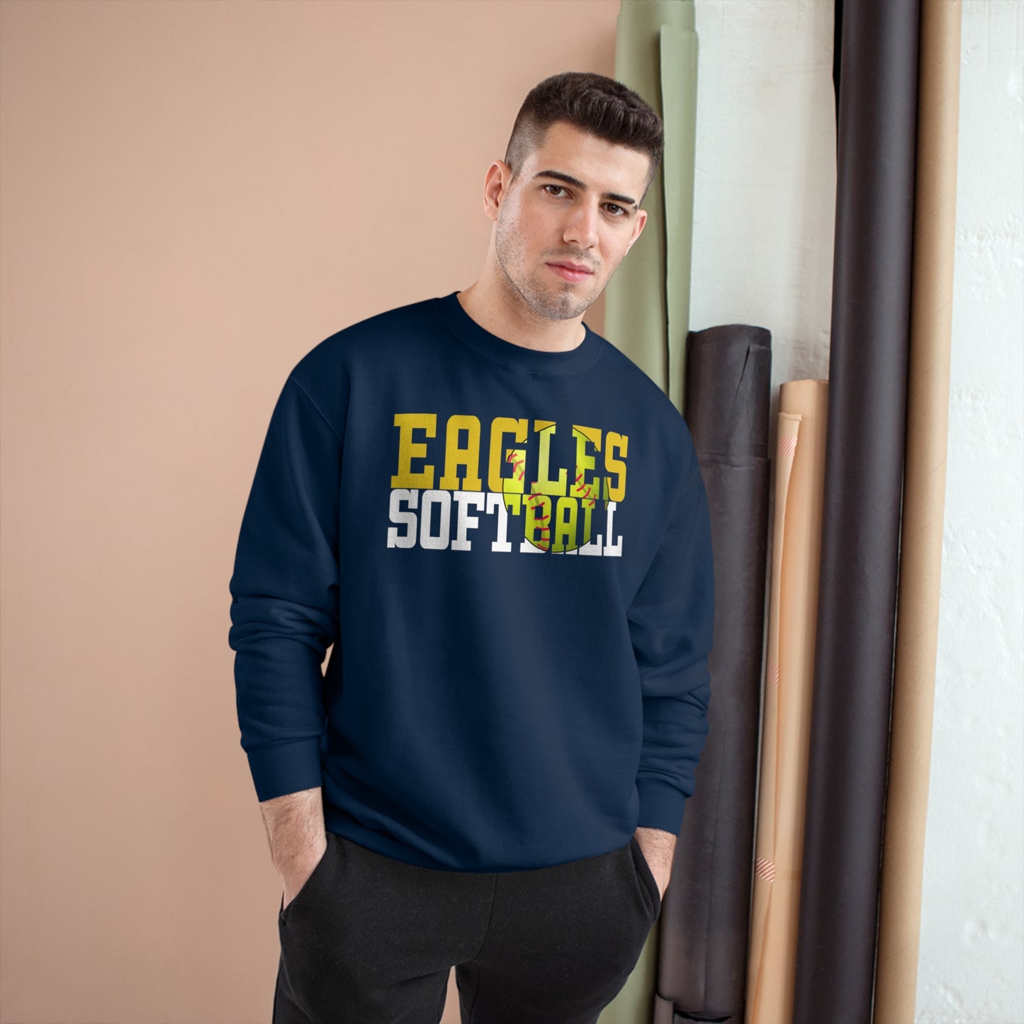 Softball Cutout - Champion Sweatshirt