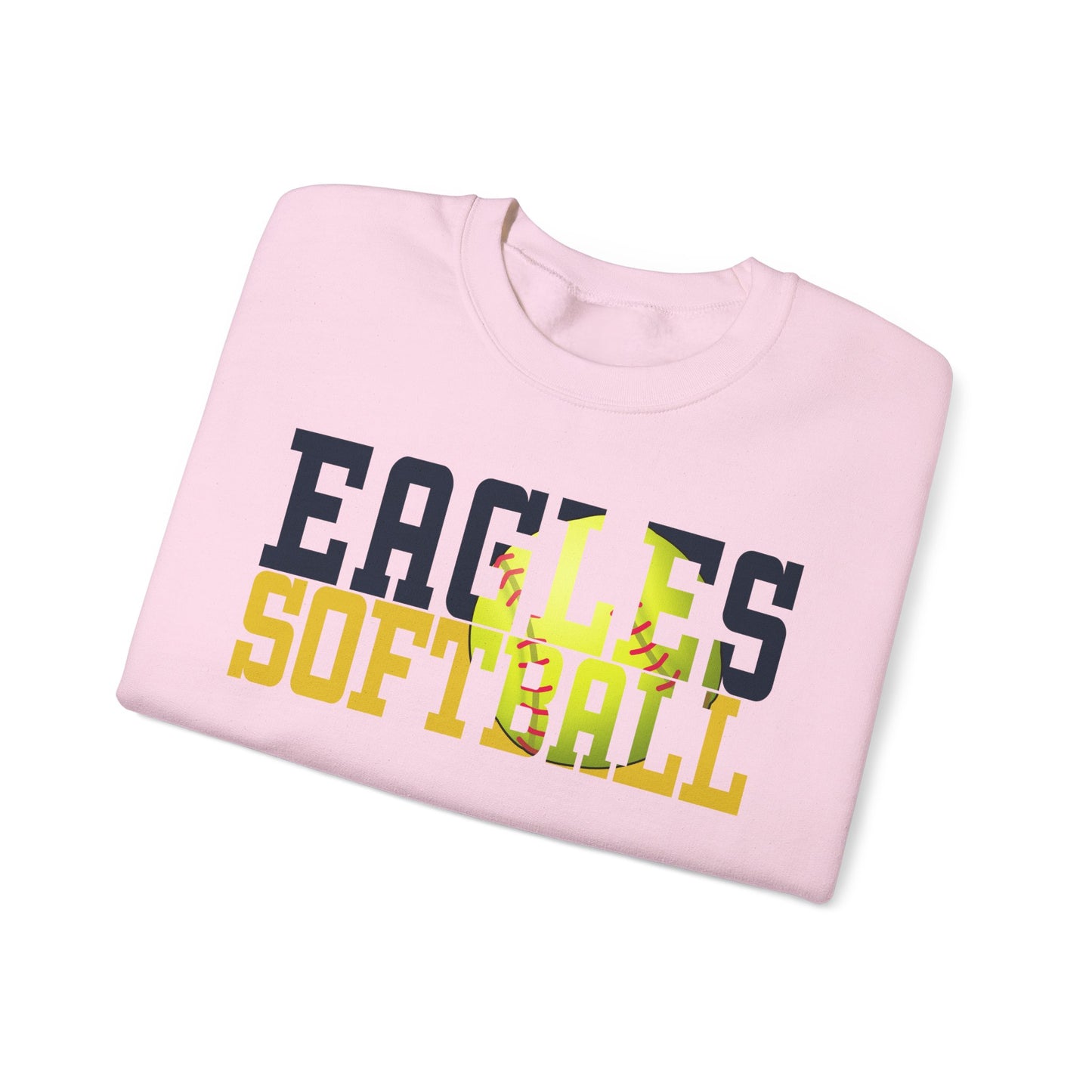 Softball Cutout - Gildan Unisex Heavy Blend™ Crewneck Sweatshirt