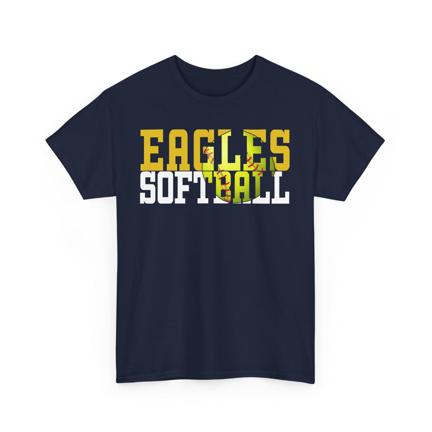 Softball Cutout - Gildan Unisex Heavy Cotton Tee