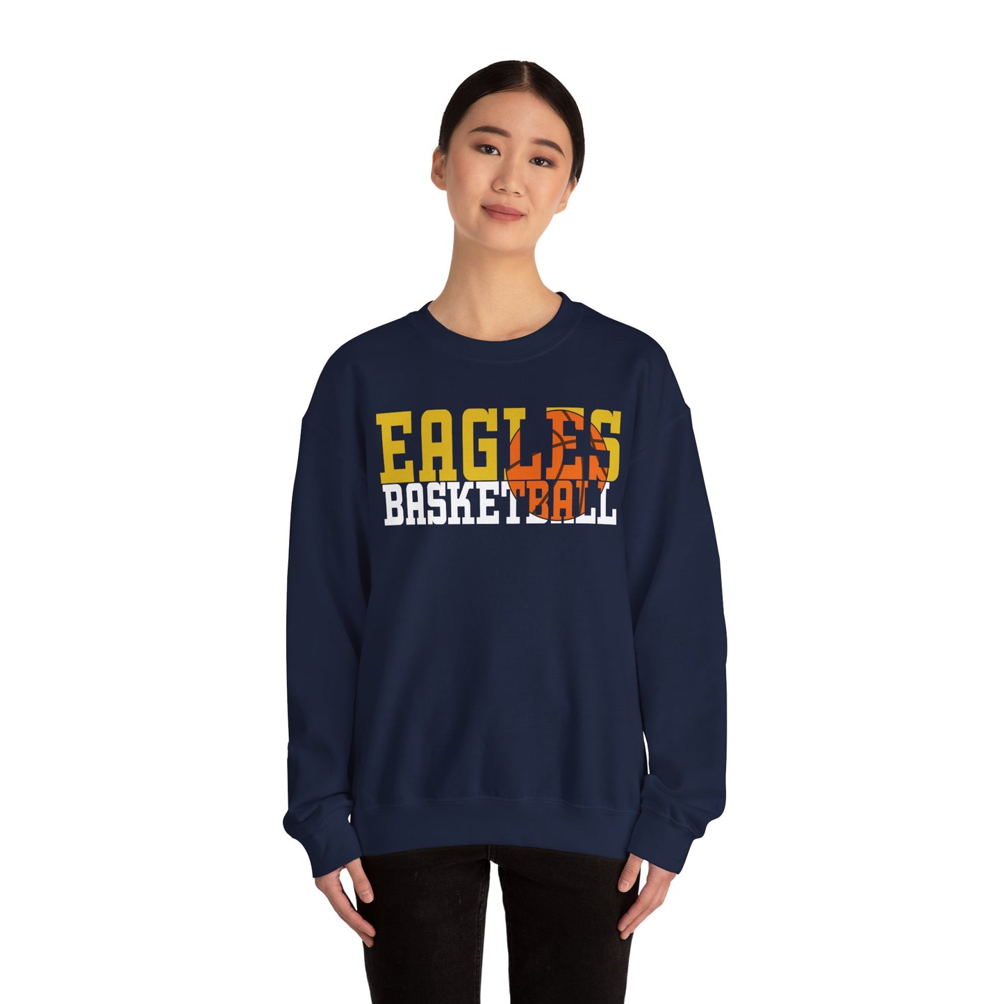 Basketball Cutout - Gildan Unisex Heavy Blend™ Crewneck Sweatshirt
