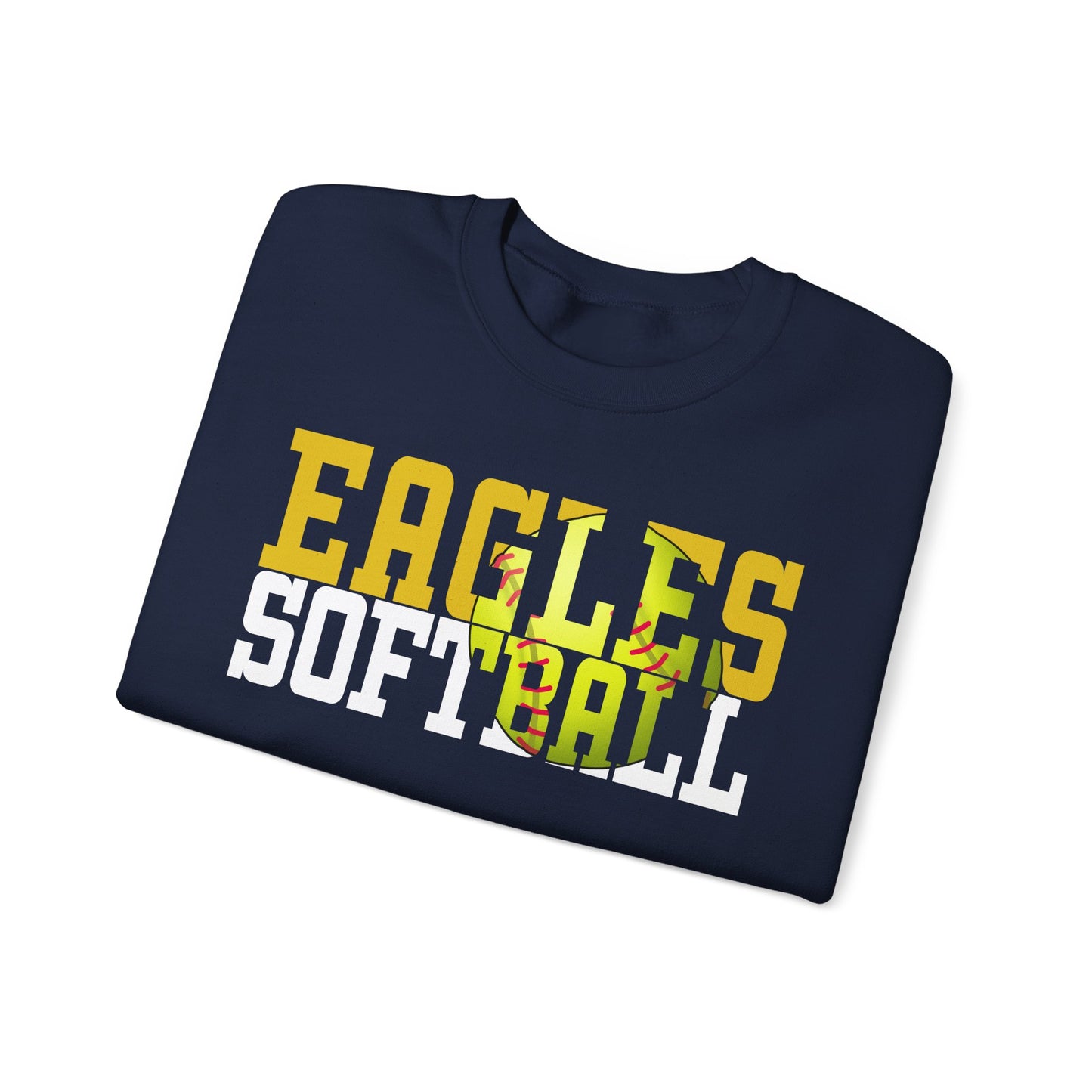 Softball Cutout - Gildan Unisex Heavy Blend™ Crewneck Sweatshirt