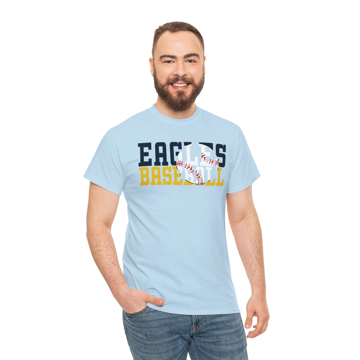 Baseball Cutout - Gildan Unisex Heavy Cotton Tee