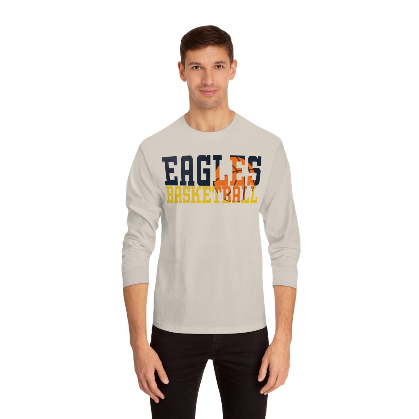 Basketball Cutout - American Apparel Unisex Classic Long Sleeve T-Shirt