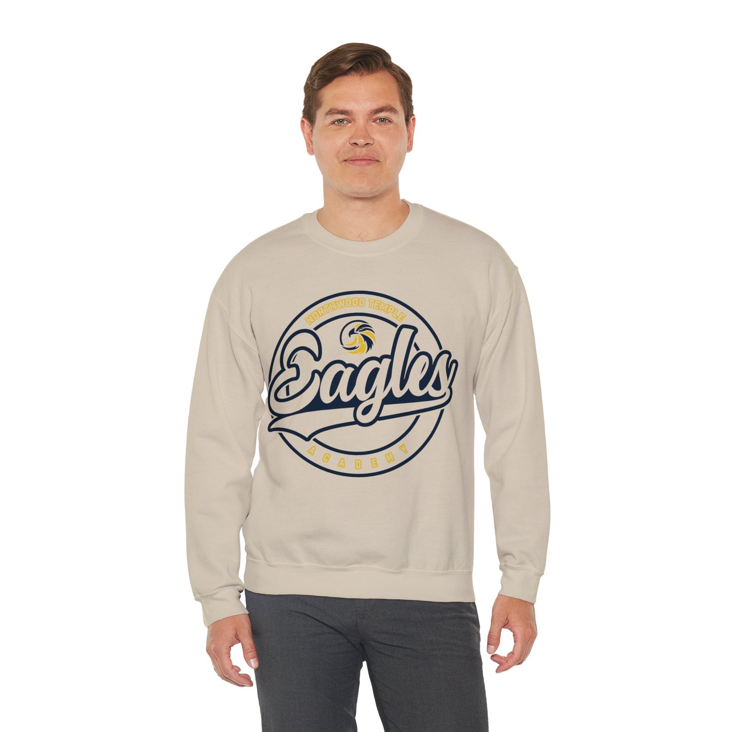 Eagles Circle Stamp - Gildan Unisex Heavy Blend™ Crewneck Sweatshirt