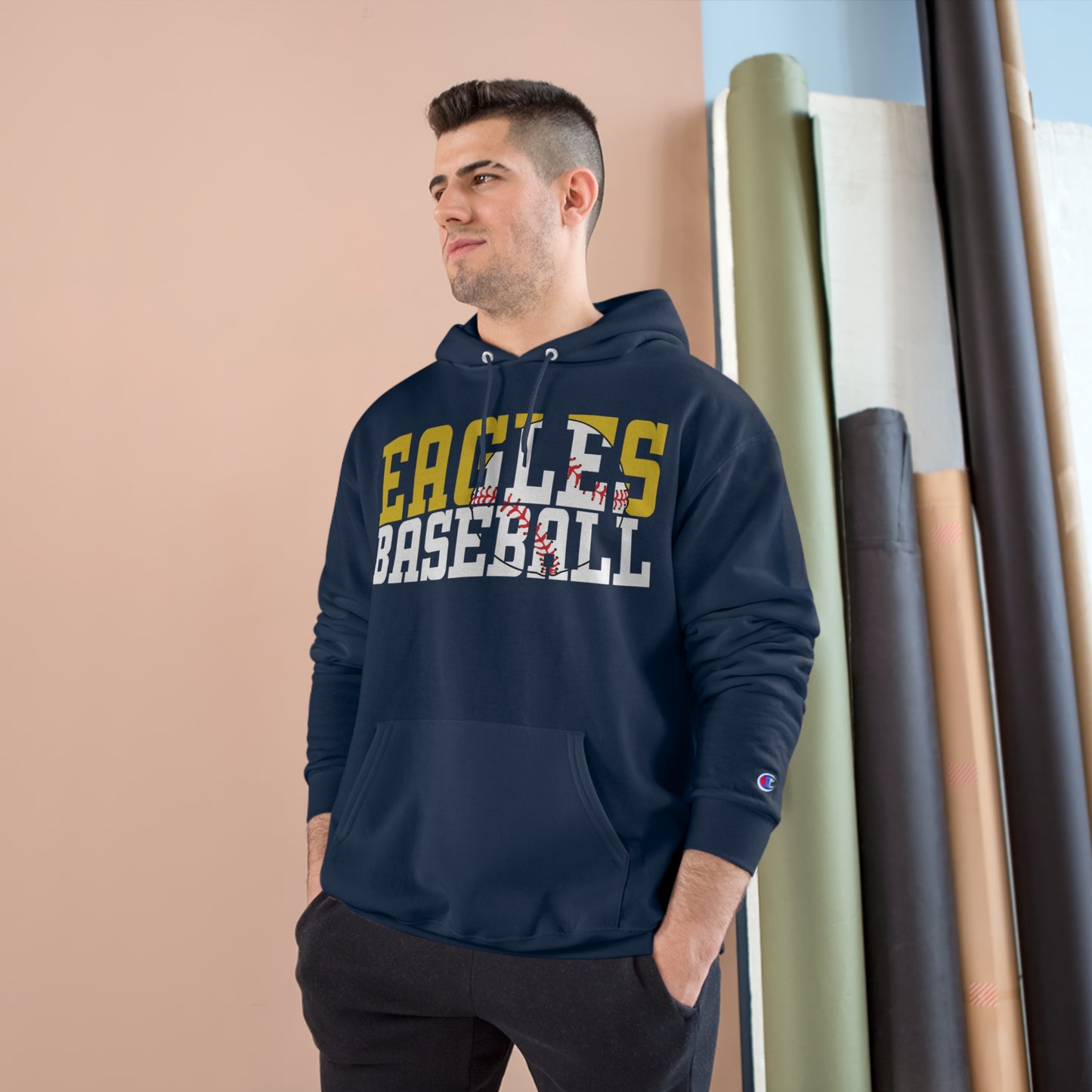 Baseball Cutout - Champion Hoodie